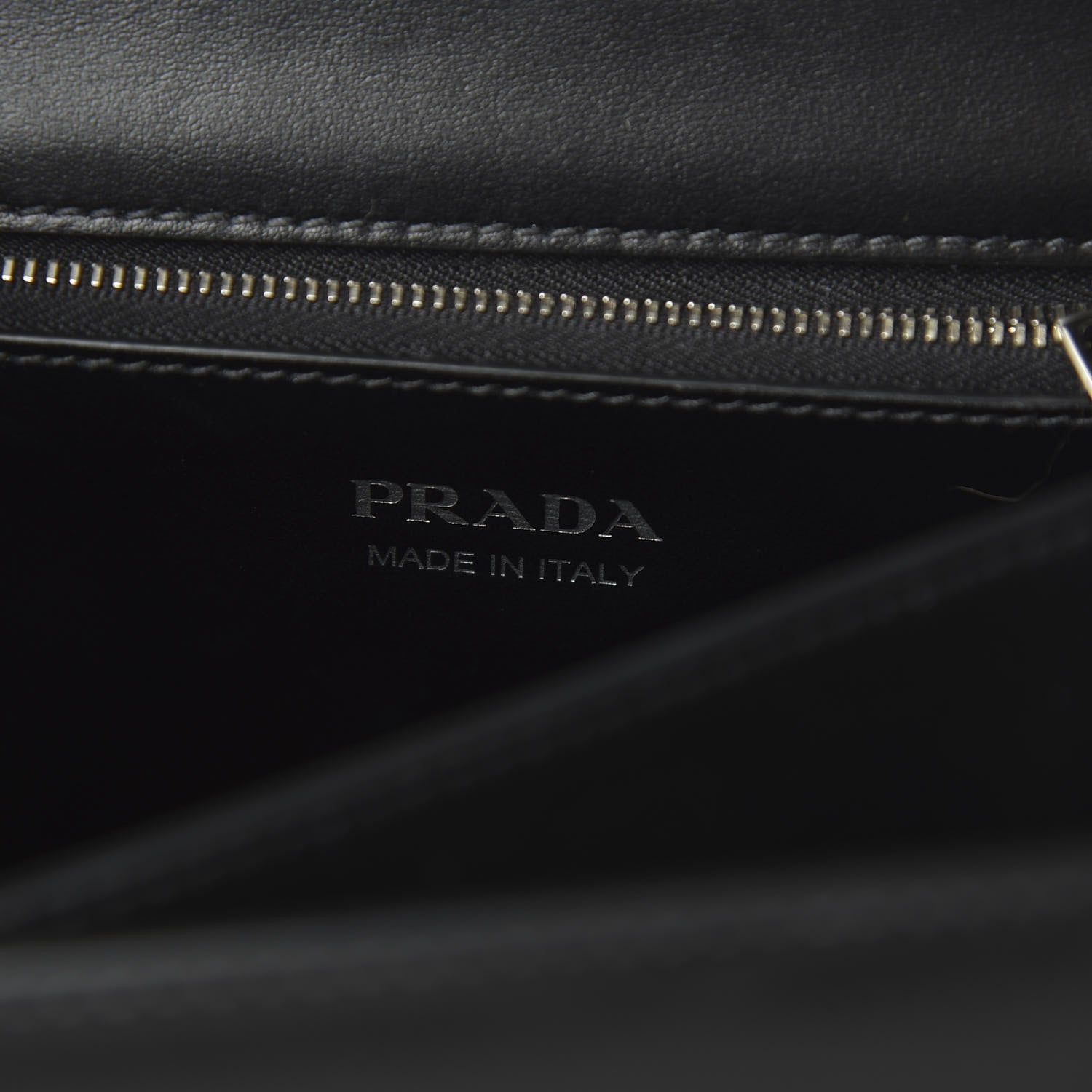 Prada Saffiano City Calfskin Studded Elektra Shoulder Bag Black Fuoco 8 of 9