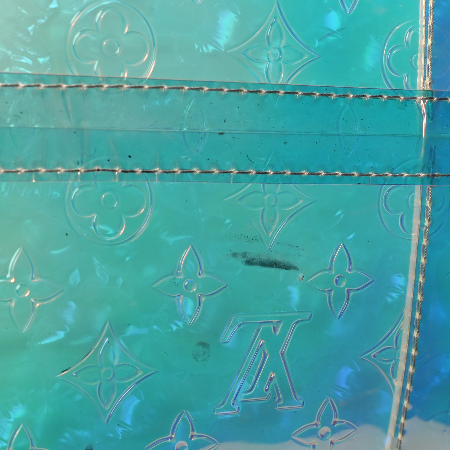 PVC Monogram Keepall Bandouliere 50 Iridescent Prism