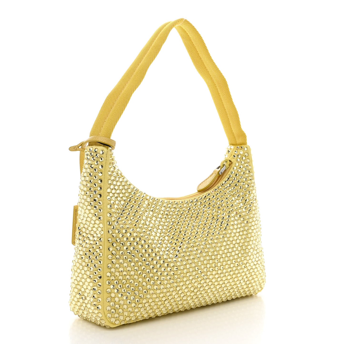 Satin Crystal Mini Re-Edition 2000 Bag Ananas