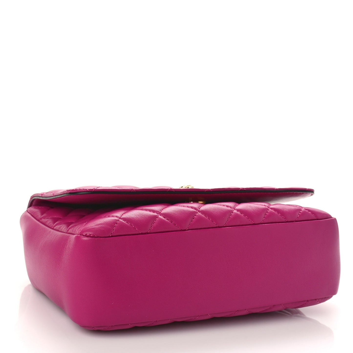 Nappa Quilted Medusa Chain Crossbody Pink