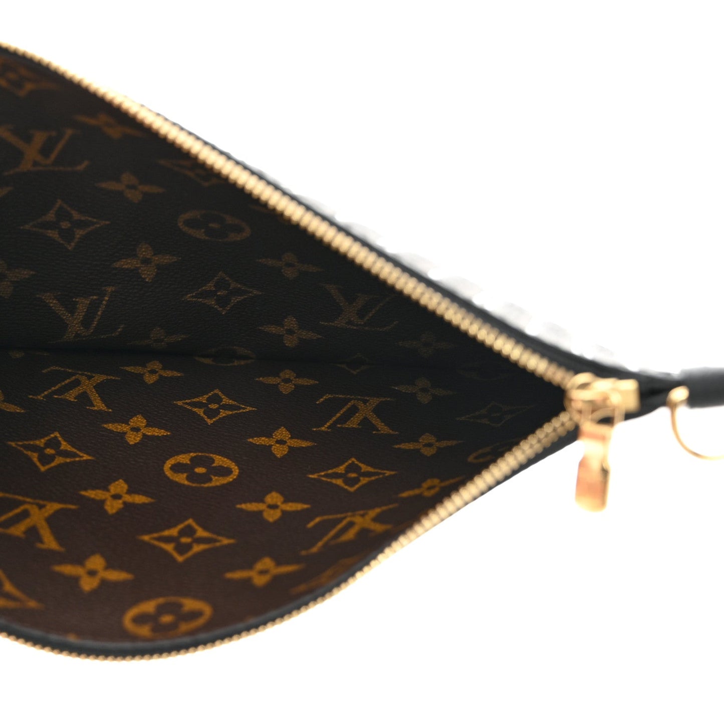 Calfskin Neverfull Inside Out MM Pochette Black