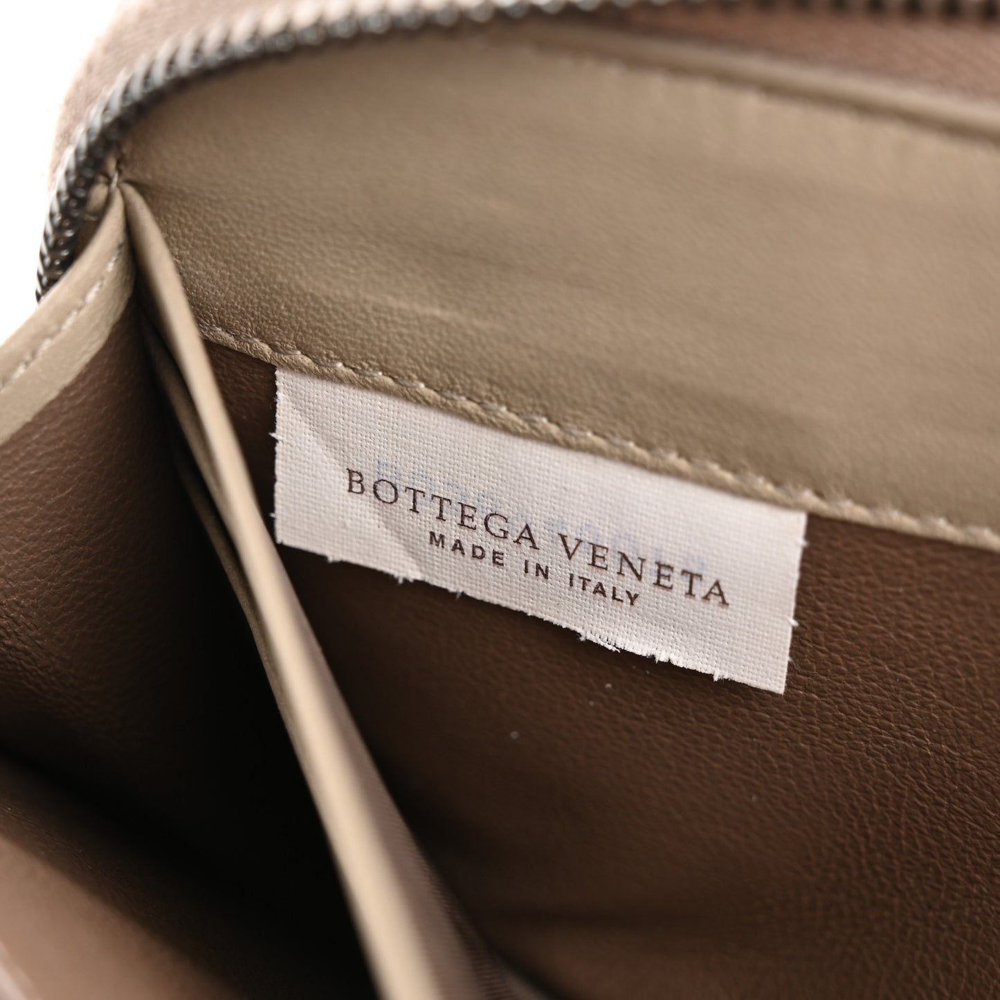Nappa Intrecciato Zip Around Wallet Fume