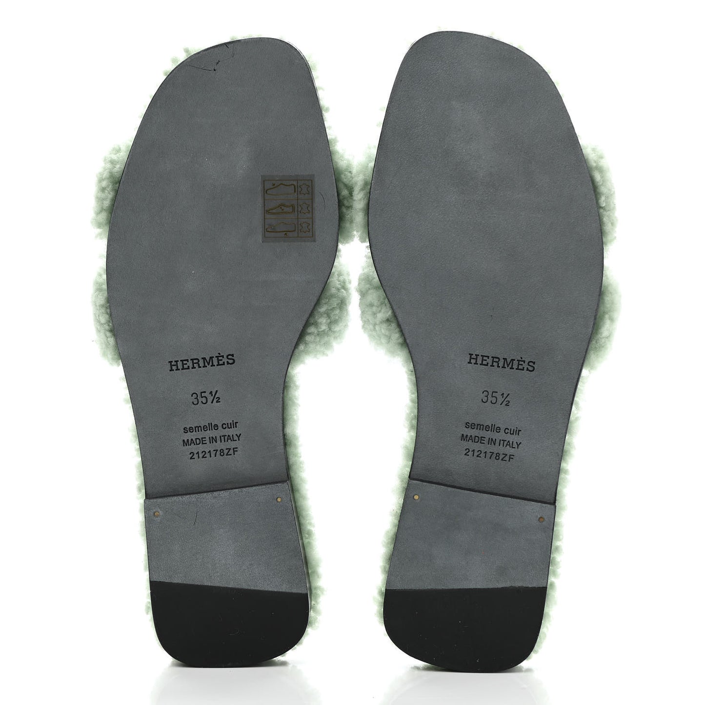 Woolskin Oran Sandals 35.5 Vert D'Eau