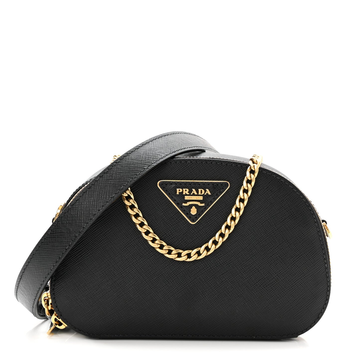 Saffiano Lux Odette Belt Bag Black