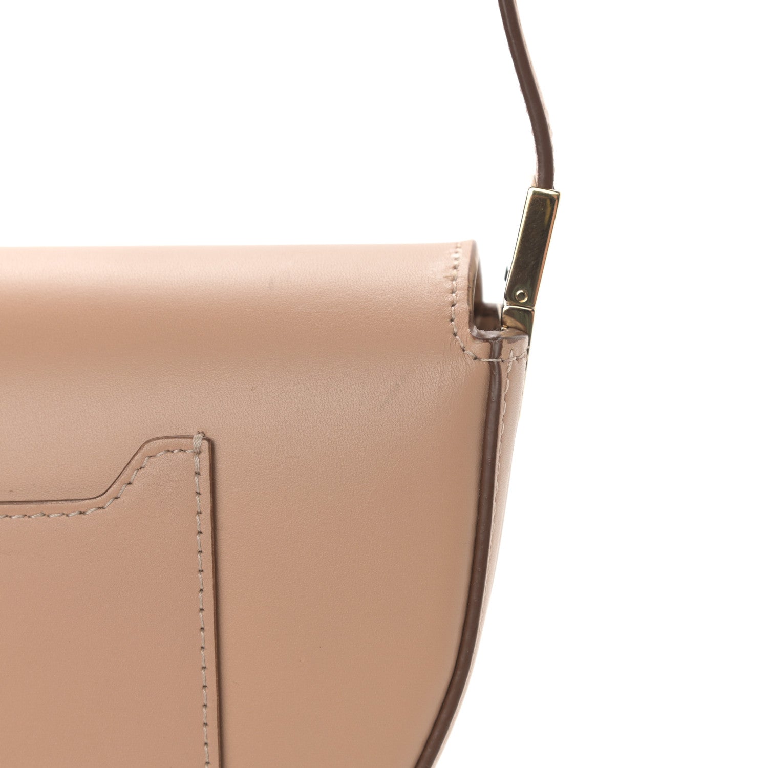 Burberry Calfskin Small Olympia Shoulder Bag Light Biscuit 13 of 13