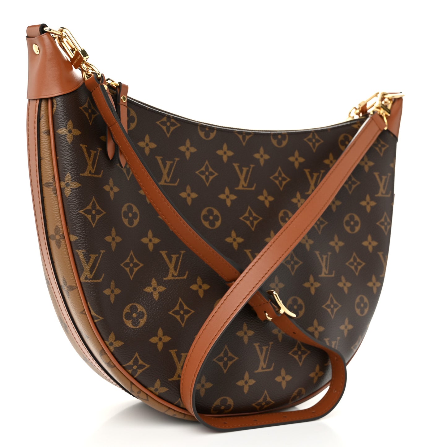 Reverse Monogram Loop Hobo