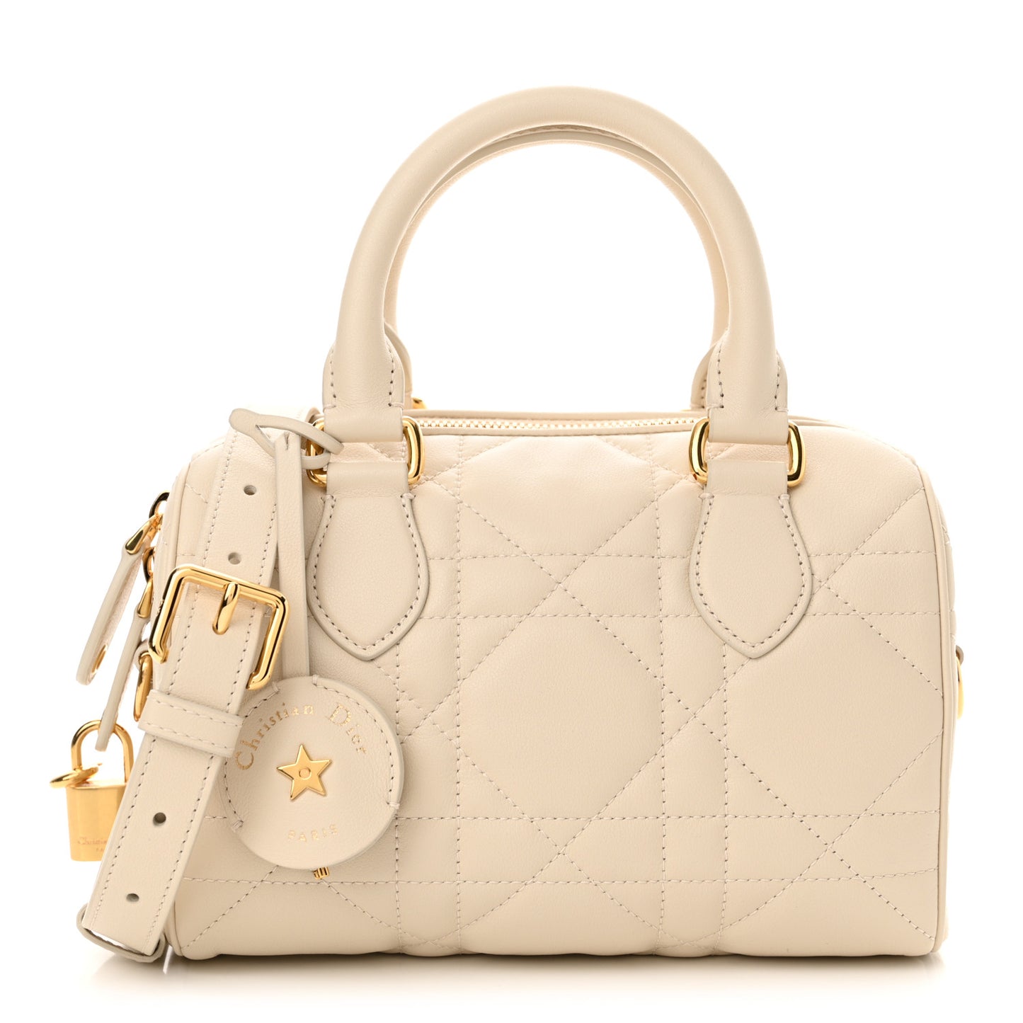 Calfskin Macrocannage Groove 20 Bag Dusty Ivory