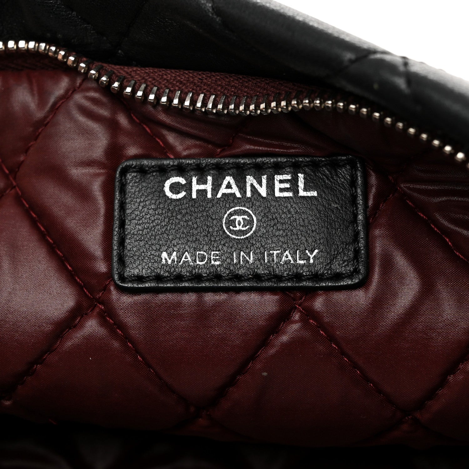 Chanel Lambskin Quilted CC Beauty Clutch Black 7 of 8