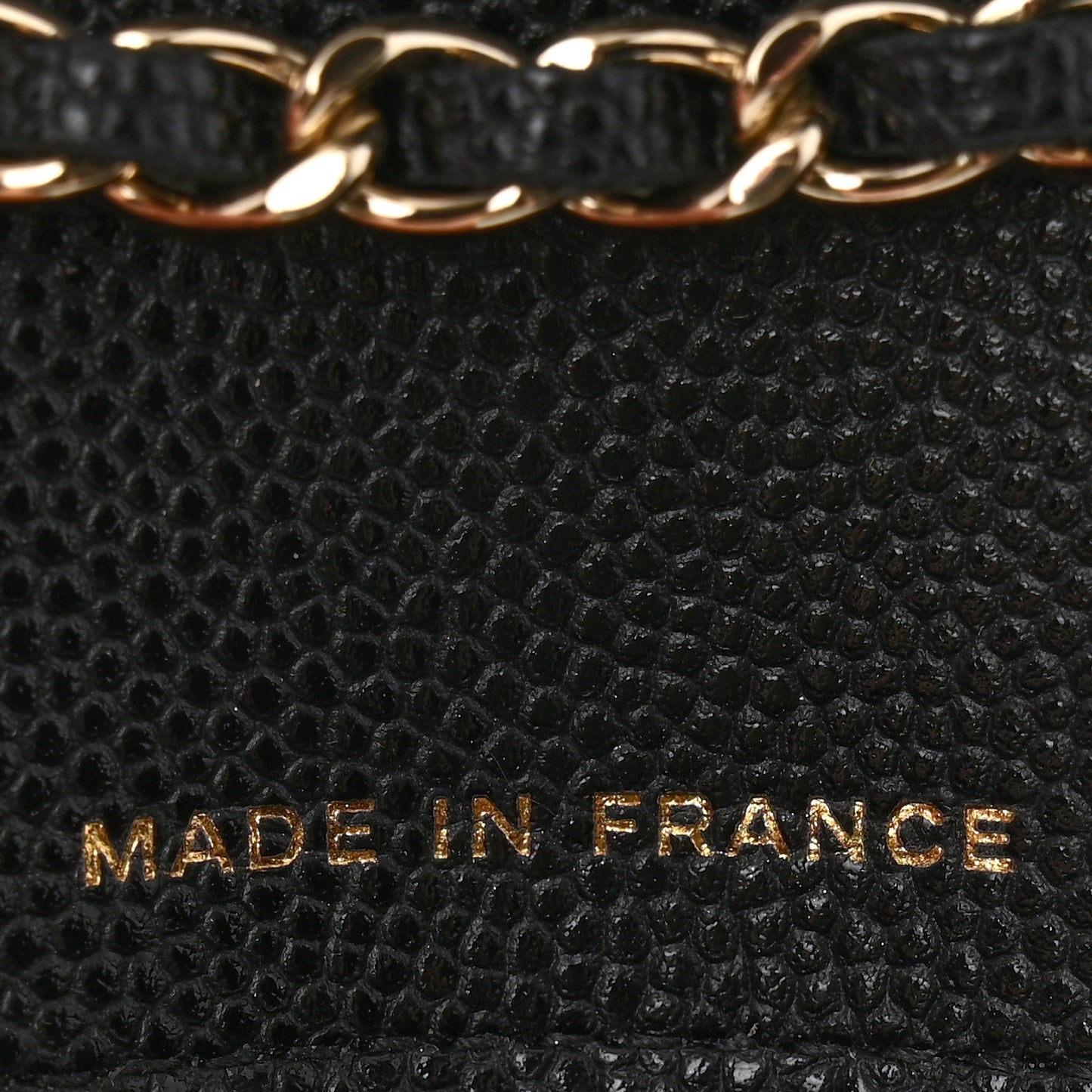 Caviar Quilted Mini Chain Belt Bag Black
