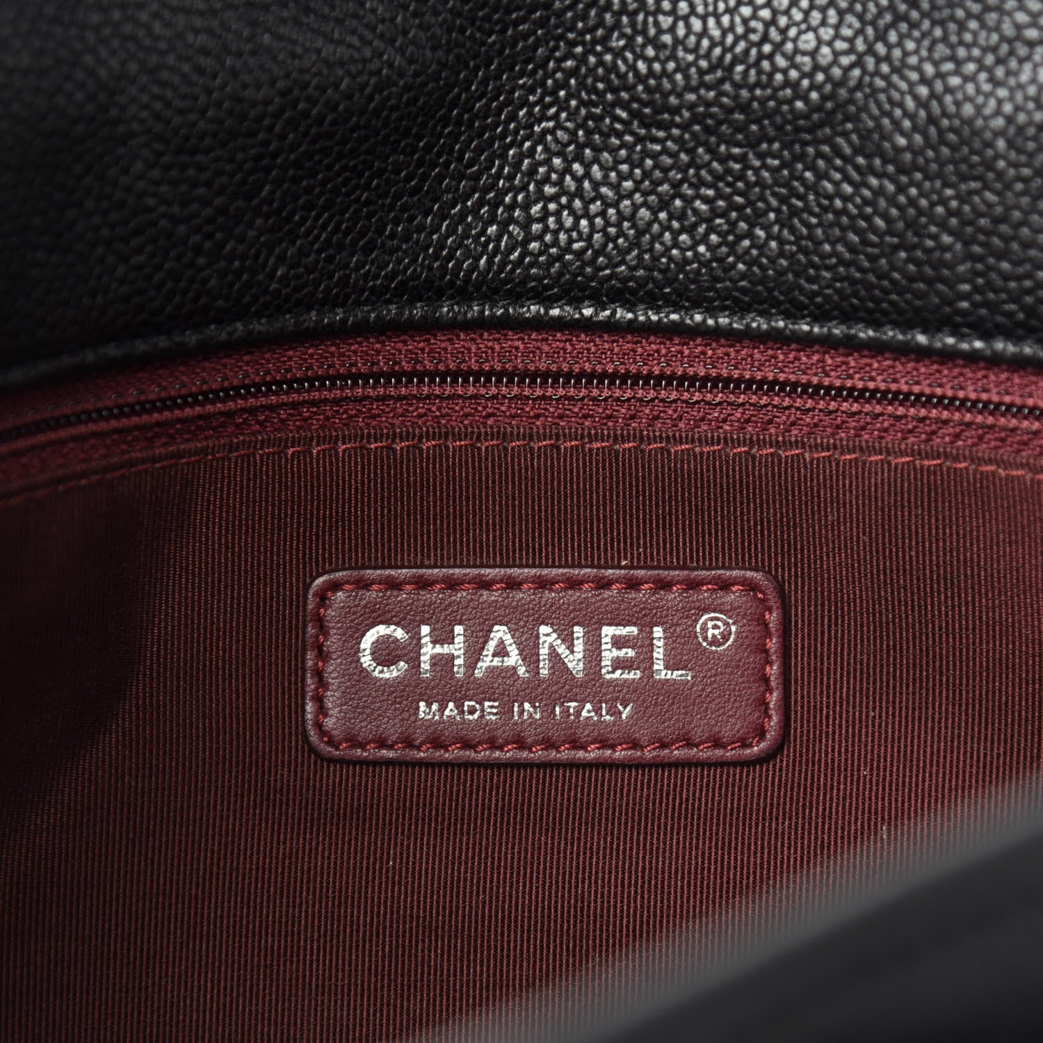 Chanel Caviar Quilted Medium French Riviera Flap Black 12 of 15