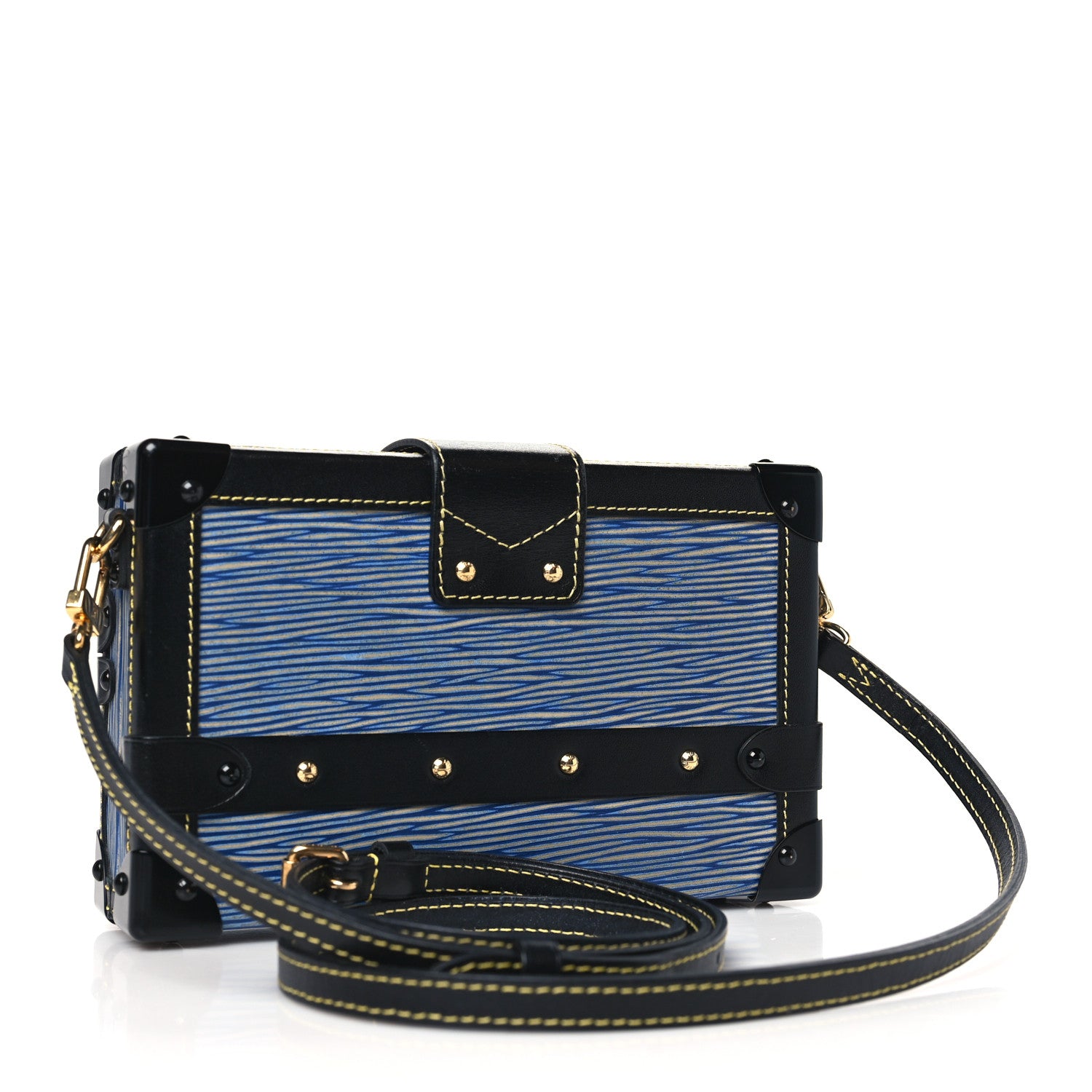 Louis Vuitton Epi Petite Malle Denim Light 3 of 9