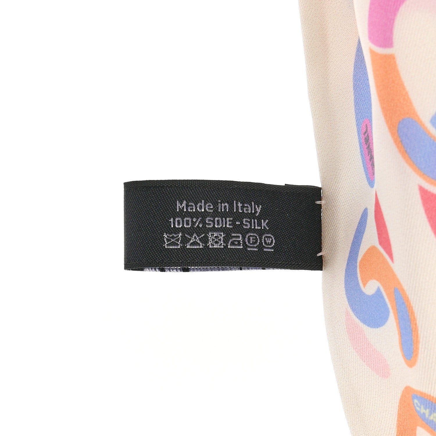 Chanel Silk CC Twilly Hair Tie White Multicolor 5 of 7