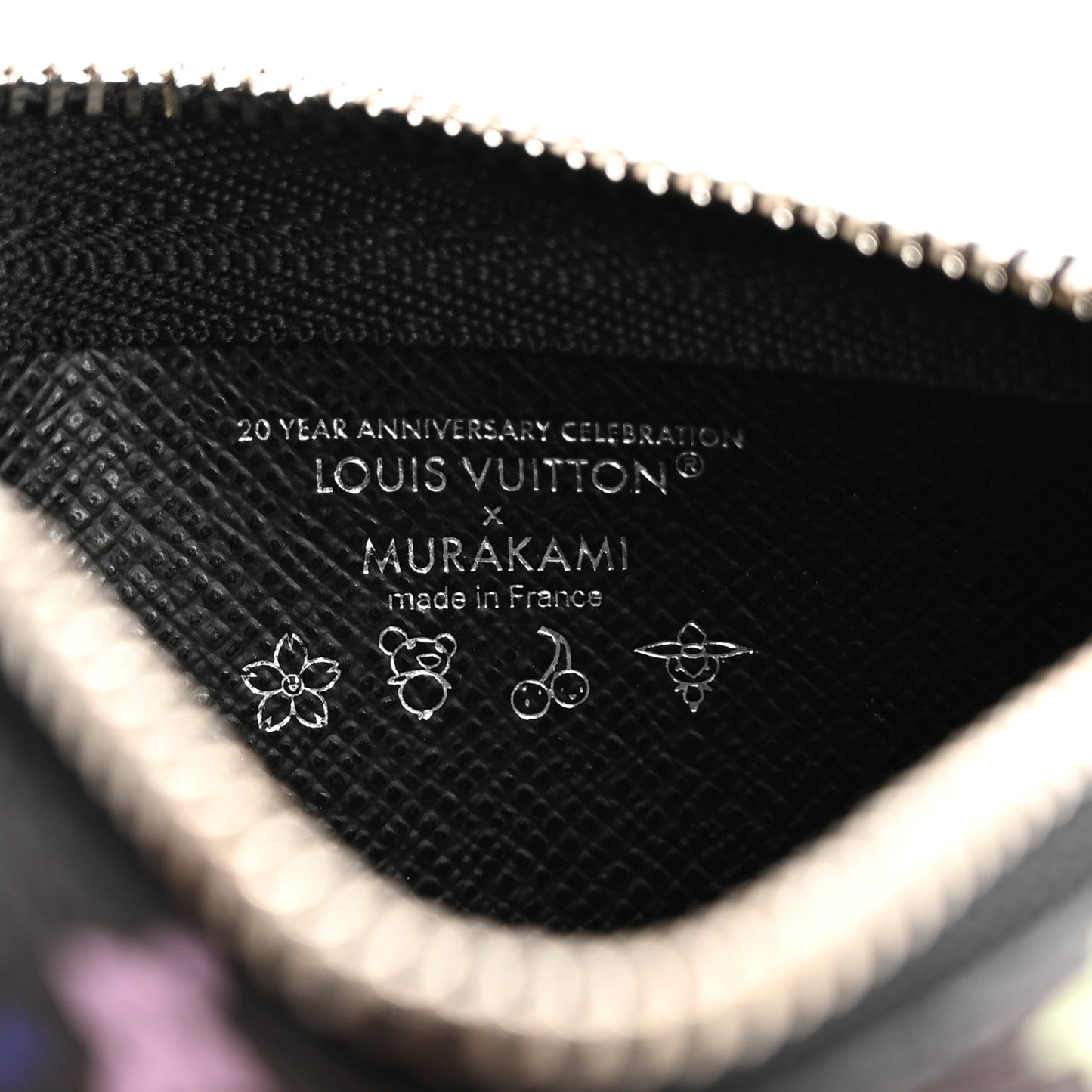 LV X TM Monogram Multicolor Key Pouch Black