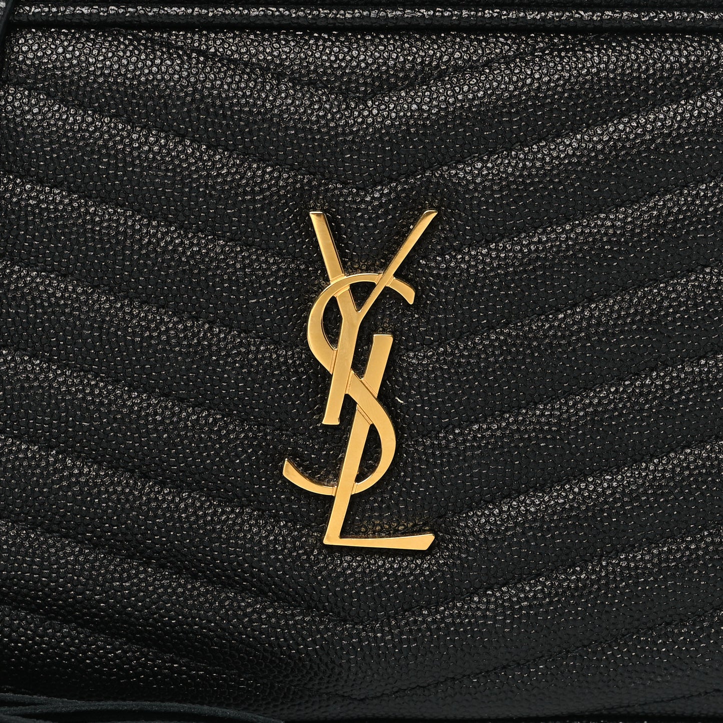 Grain De Poudre Matelasse Monogram Mini Lou Camera Bag Black