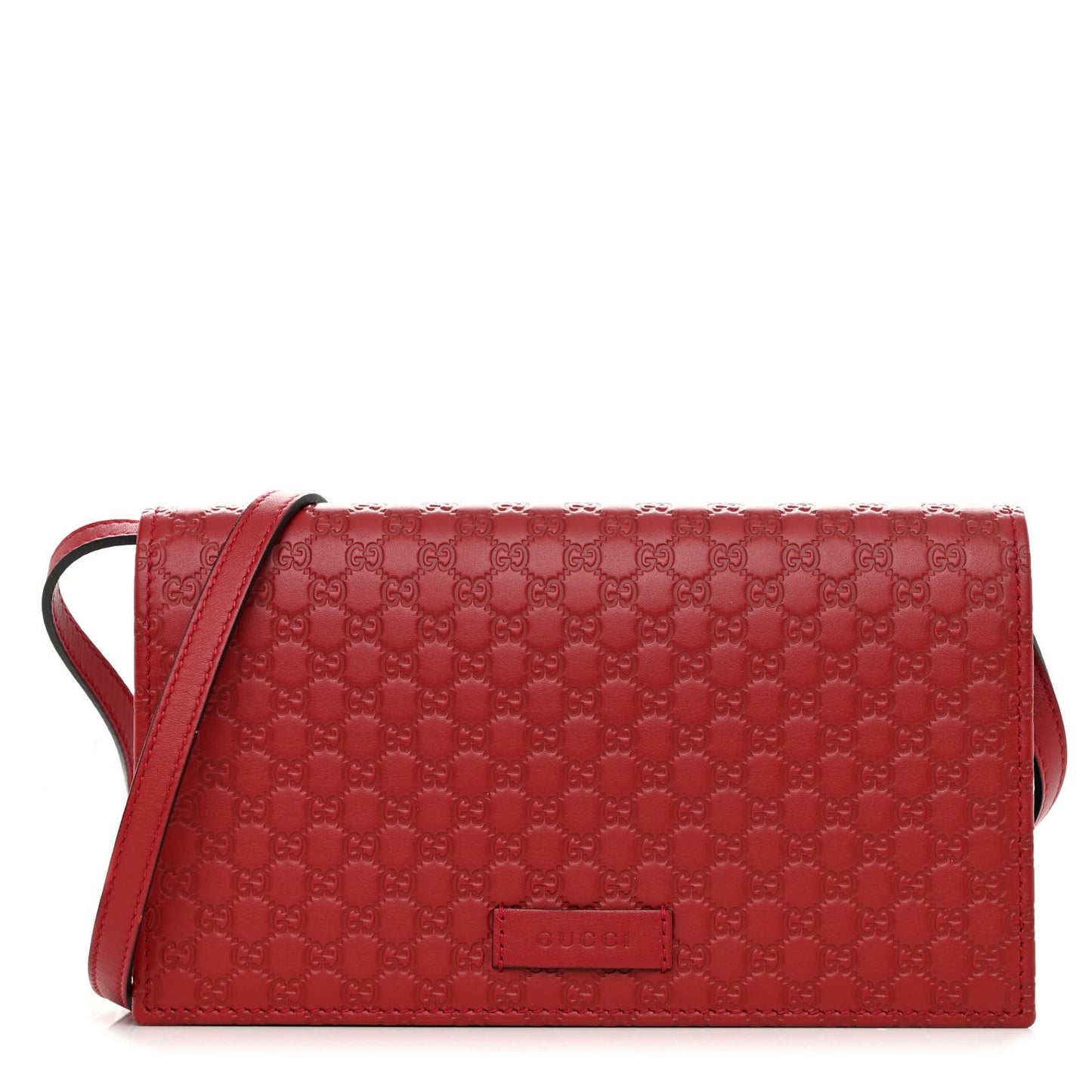 Microguccissima Crossbody Wallet Red