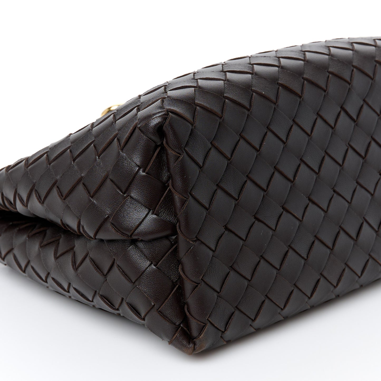 Nappa Intrecciato Medium Andiamo Shoulder Bag Fondant