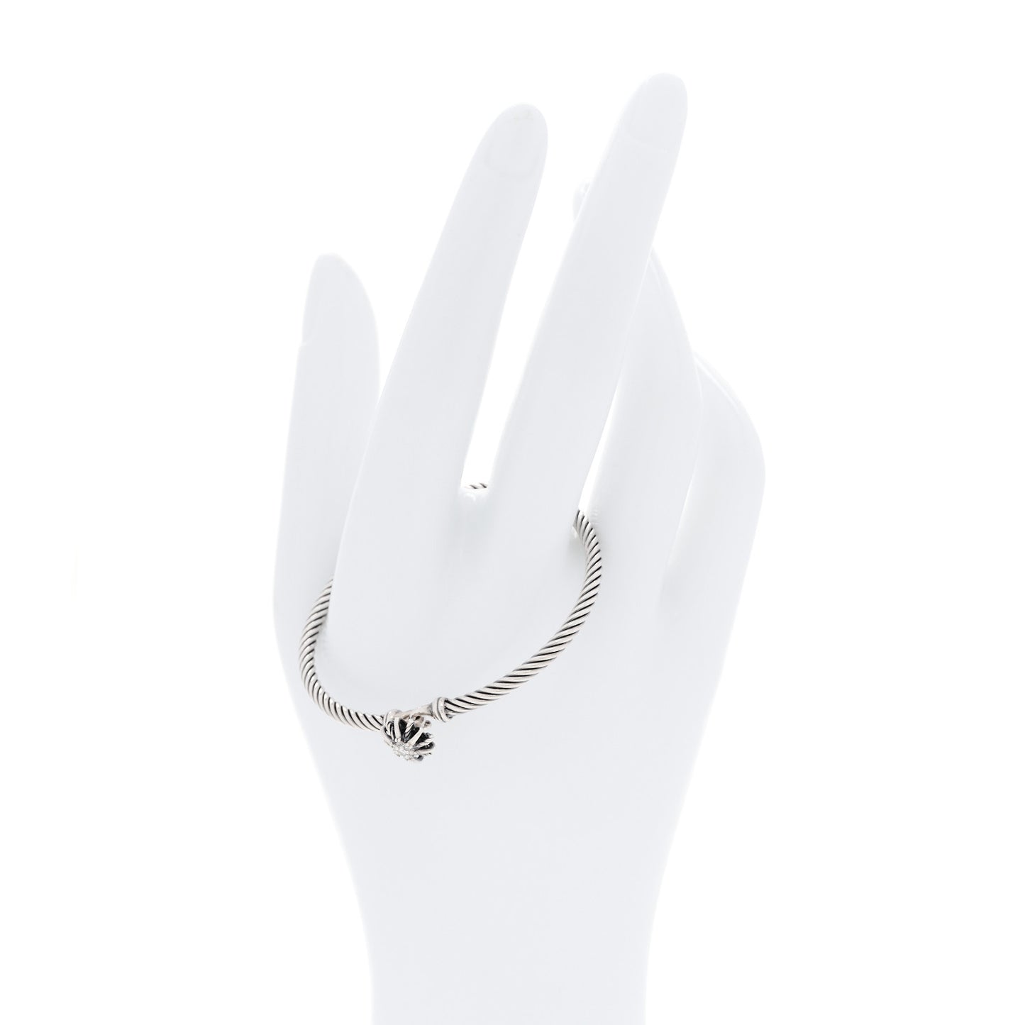 Sterling Silver Diamond Starburst Bracelet