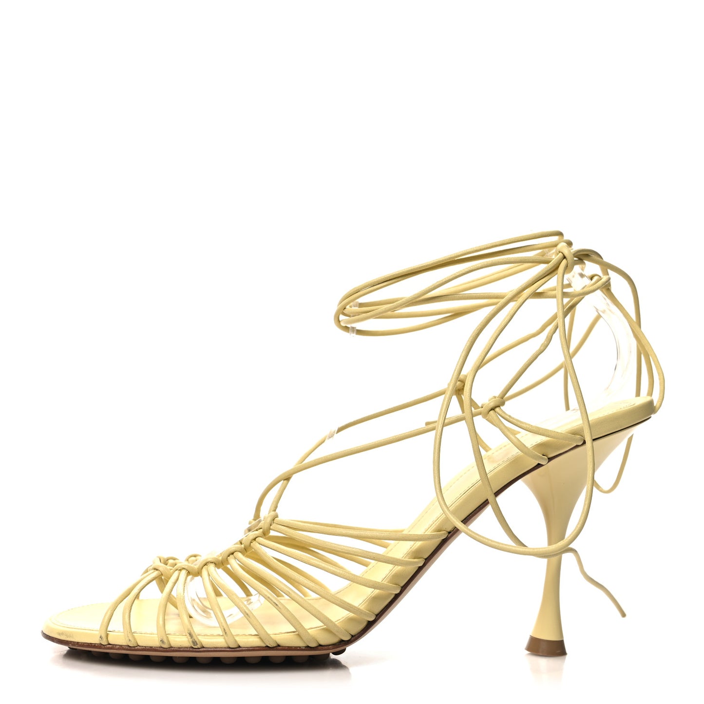 Nappa Dot Ankle Tie Sandals 39.5 Moon Beam