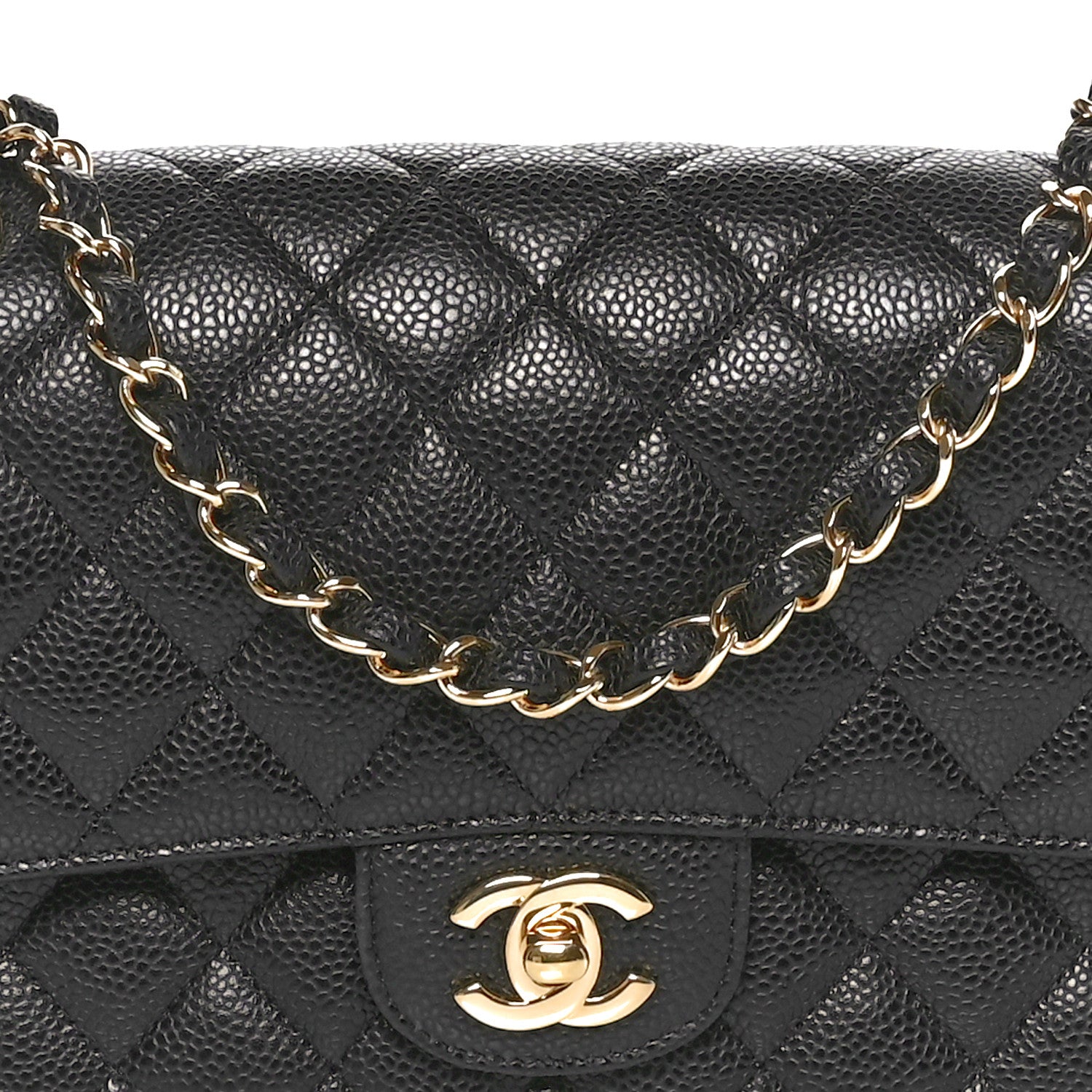 Chanel Caviar Quilted Medium Double Flap Black 8 of 11
