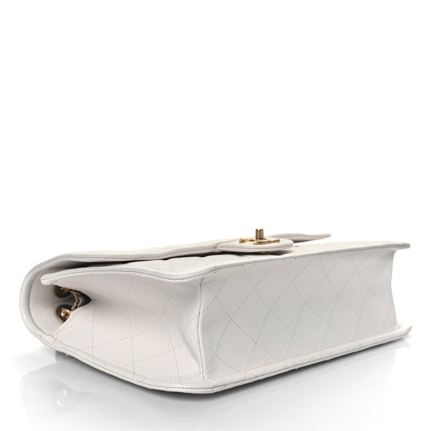 Caviar Quilted Large Sweet Classic Flap White