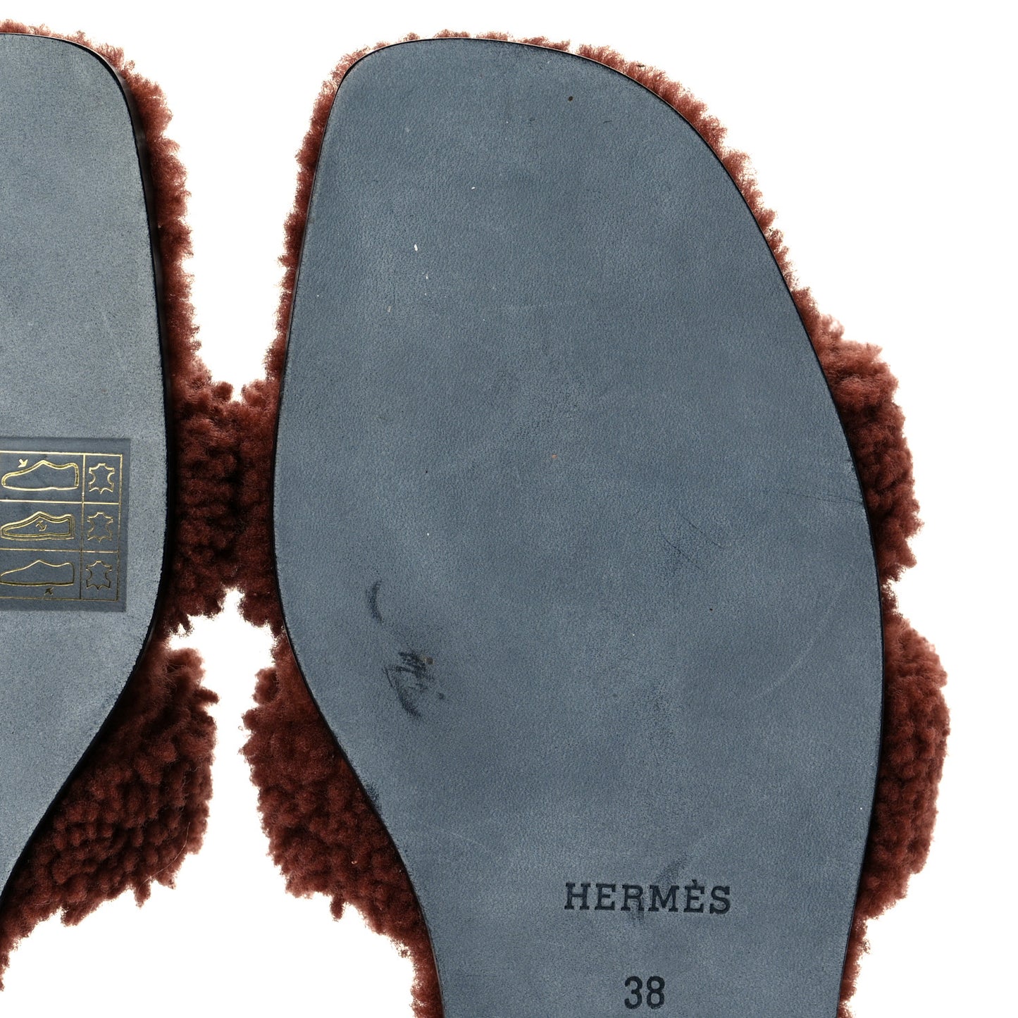 Woolskin Oran Sandals 38 Cognac