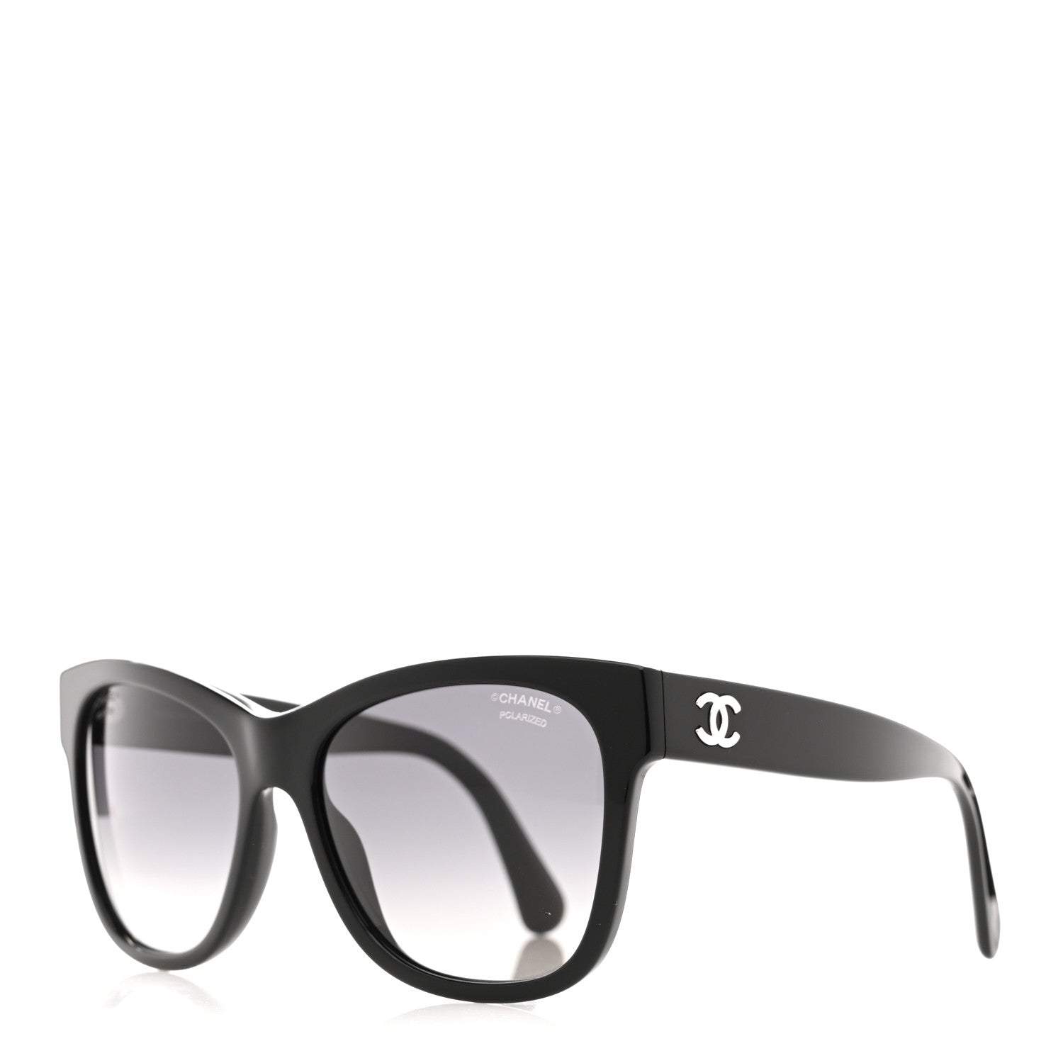 Chanel Acetate Polarized Square CC Sunglasses 5380 Black 1864663
