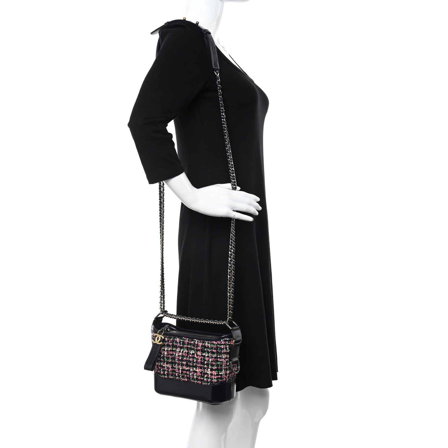 Chanel Tweed Calfskin Small Gabrielle Hobo Multi 2 of 11