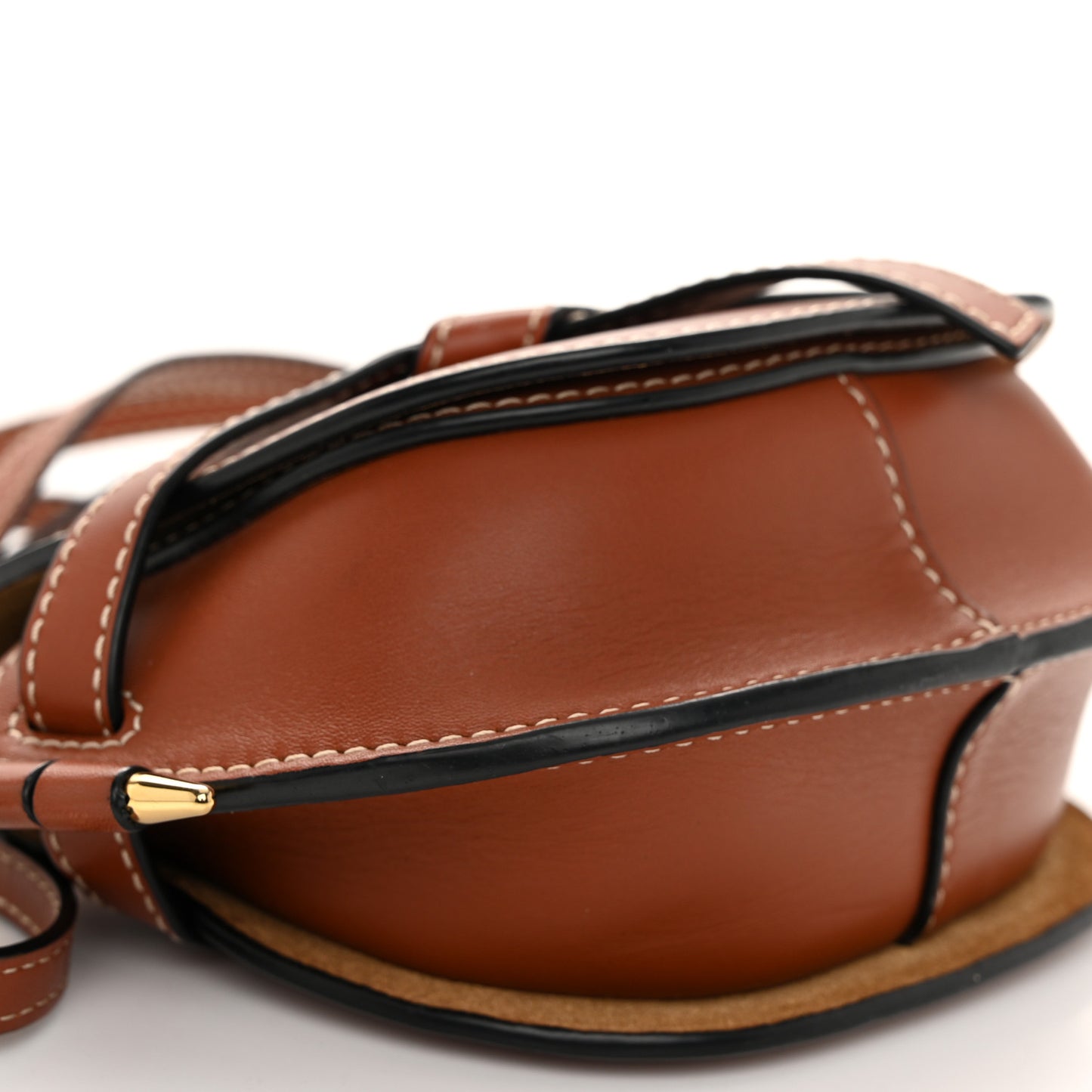 Calfskin Mini Gate Crossbody Bag Rust