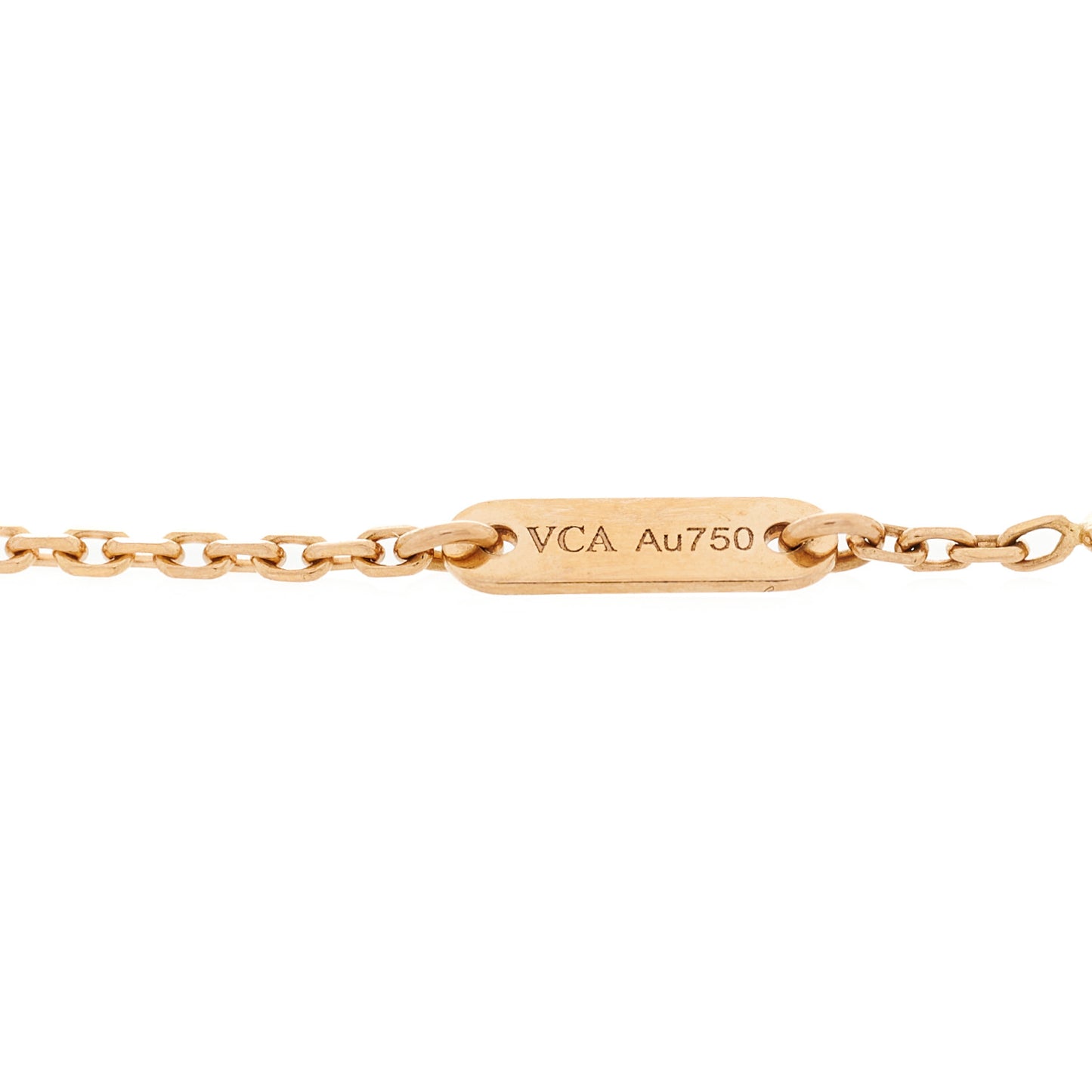 18K Rose Gold Carnelian Sweet Alhambra Bracelet