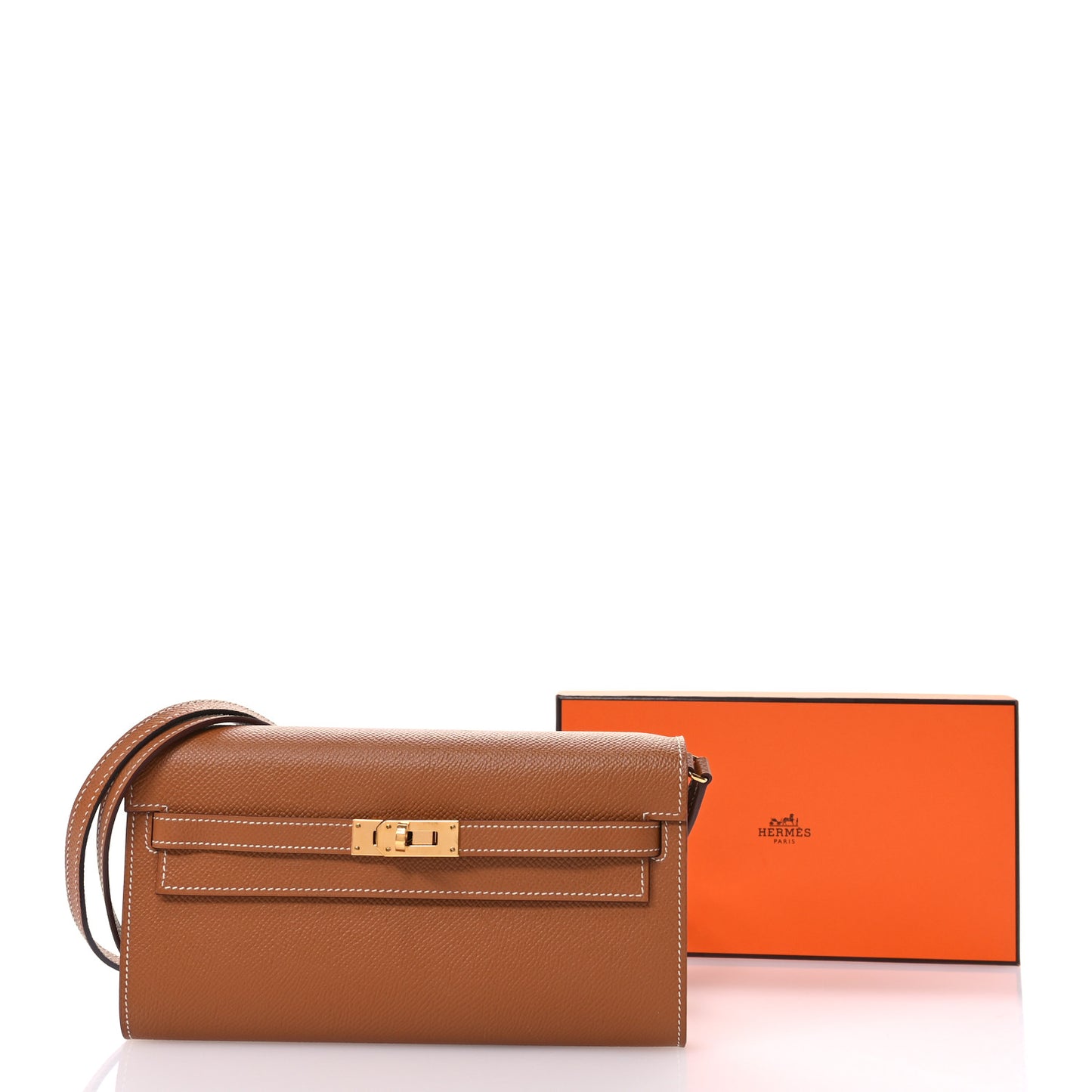 Epsom Kelly Wallet To Go Gold