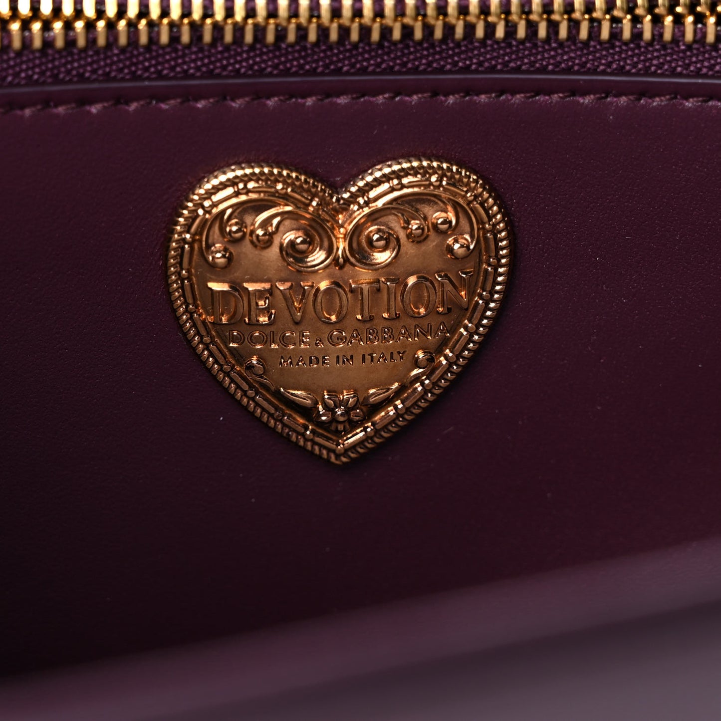 Calfskin Large Devotion Bag Burgundy