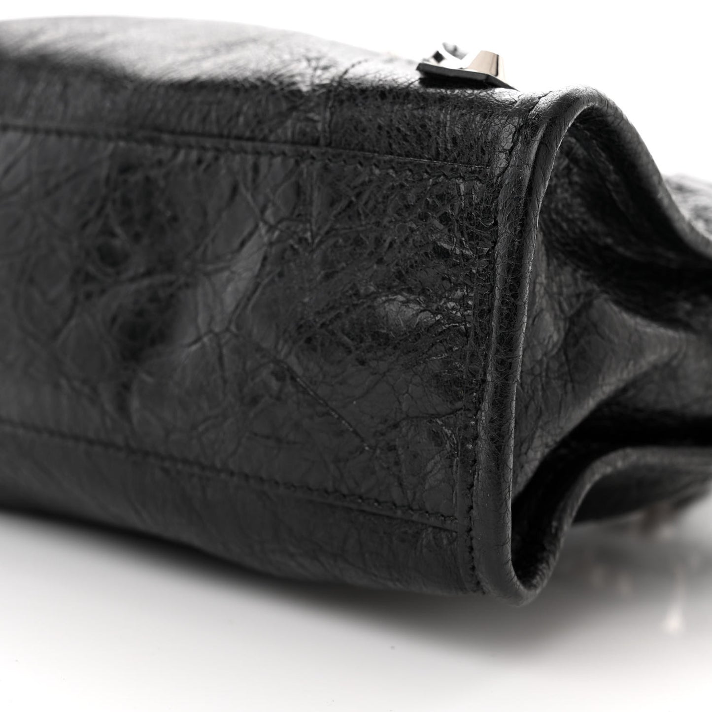 Agneau Classic Silver Hardware Mini City Black