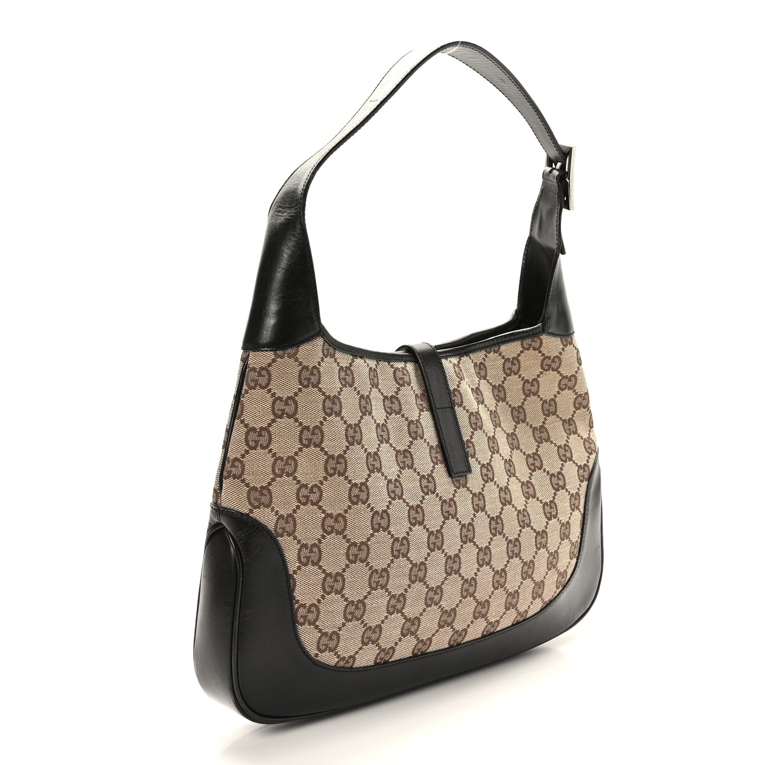 Gucci Monogram Web Jackie O Hobo Dark Brown 3 of 10