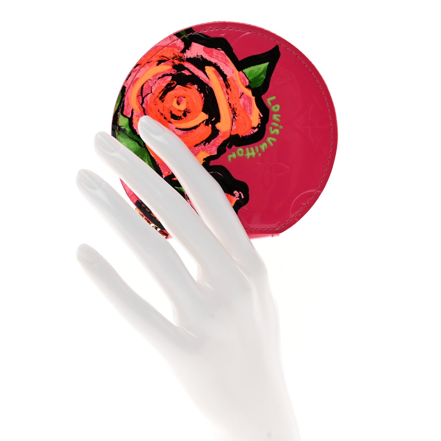 Vernis Roses Chapeau Coin Purse Rose Pop