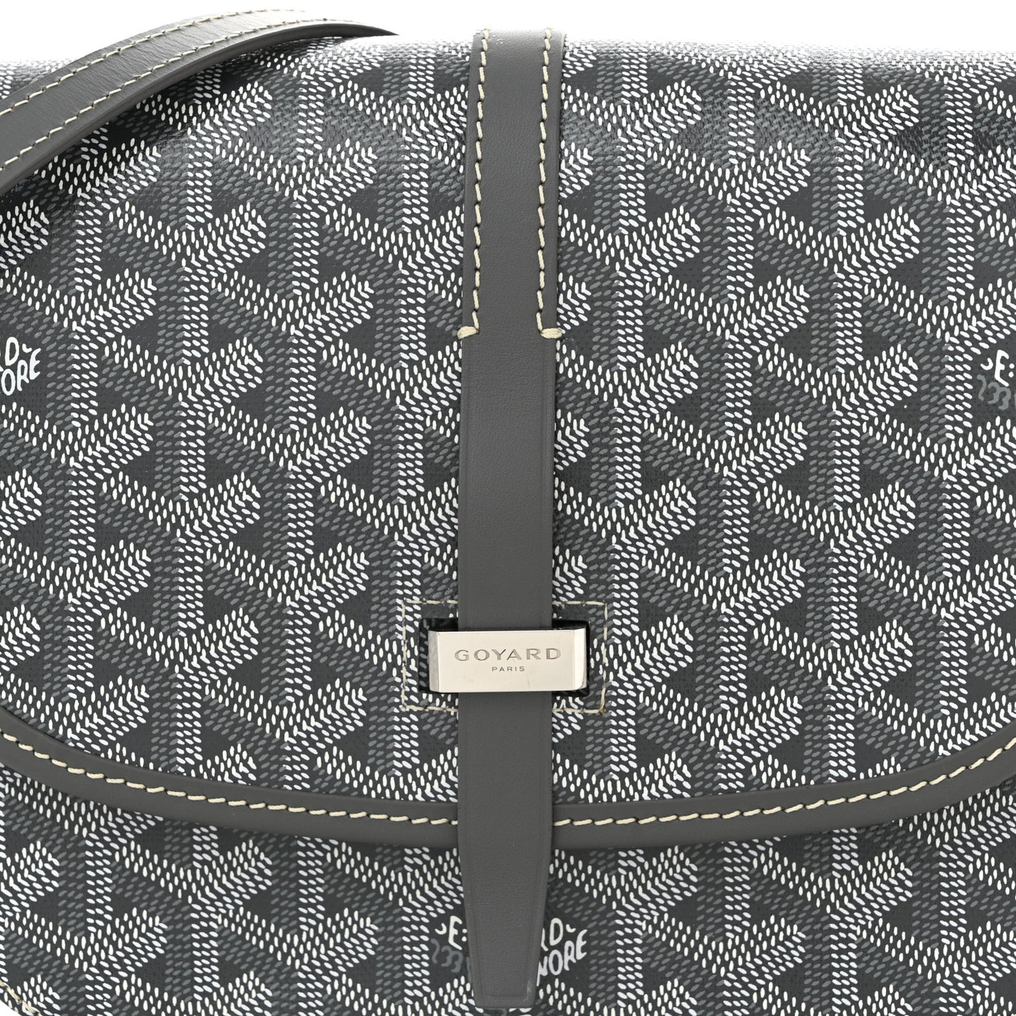 Goyardine Belvedere II PM Messenger Bag Grey