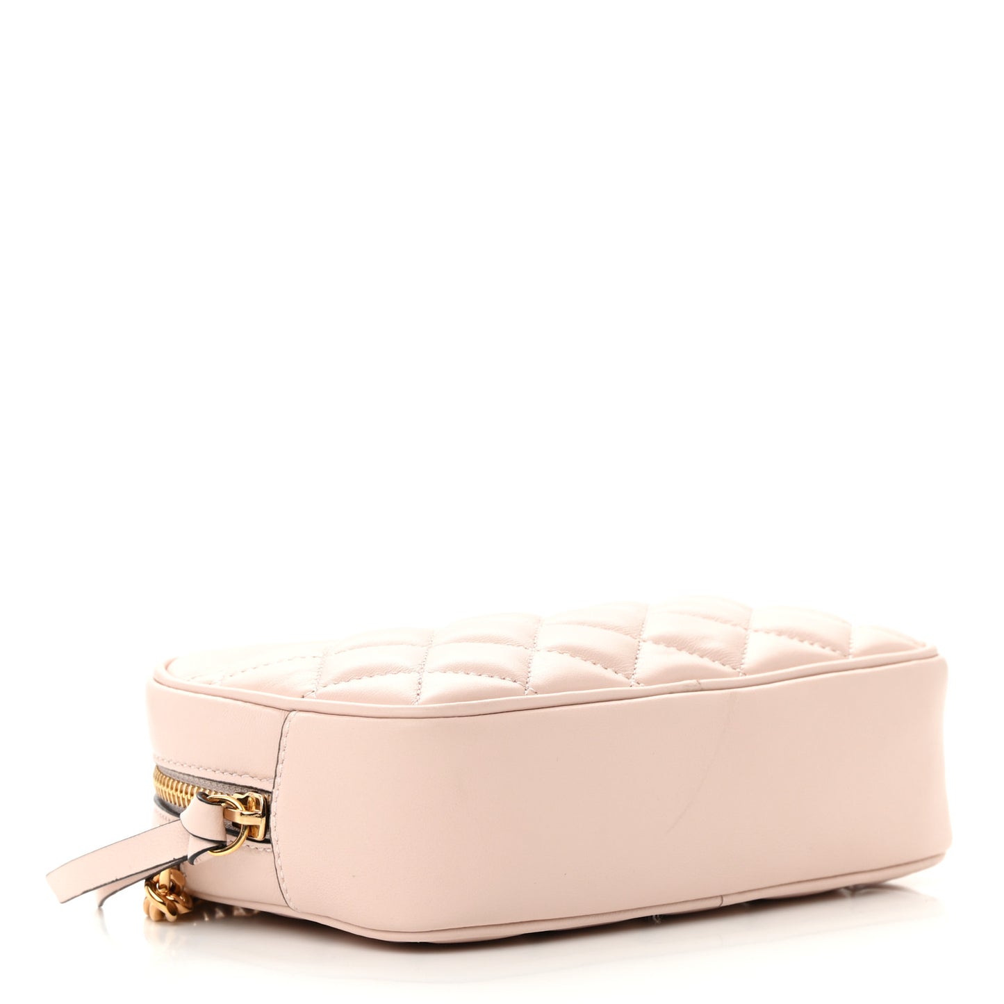 Nappa Quilted La Medusa Camera Bag Light Pink