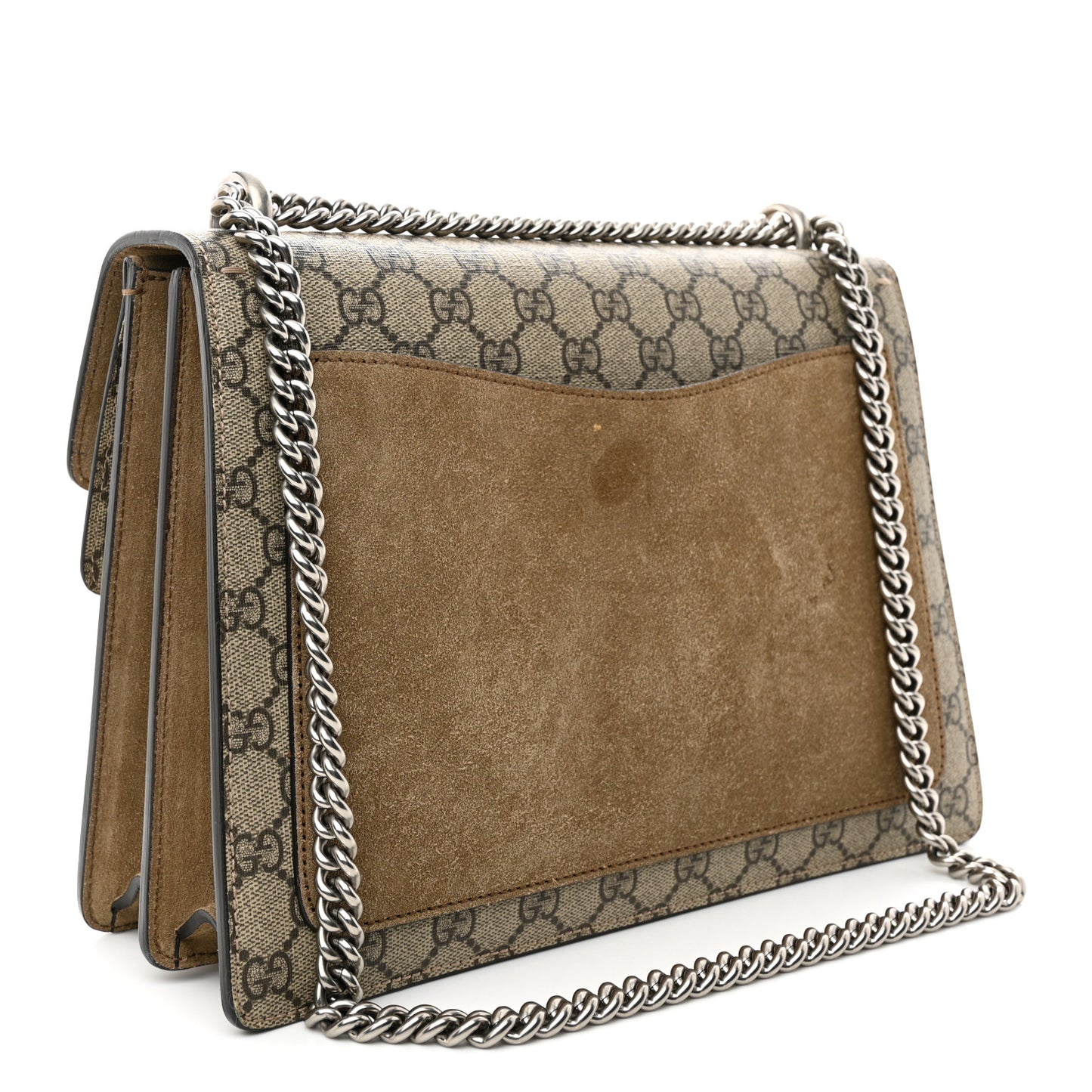 GG Supreme Monogram Medium Dionysus Shoulder Bag Taupe