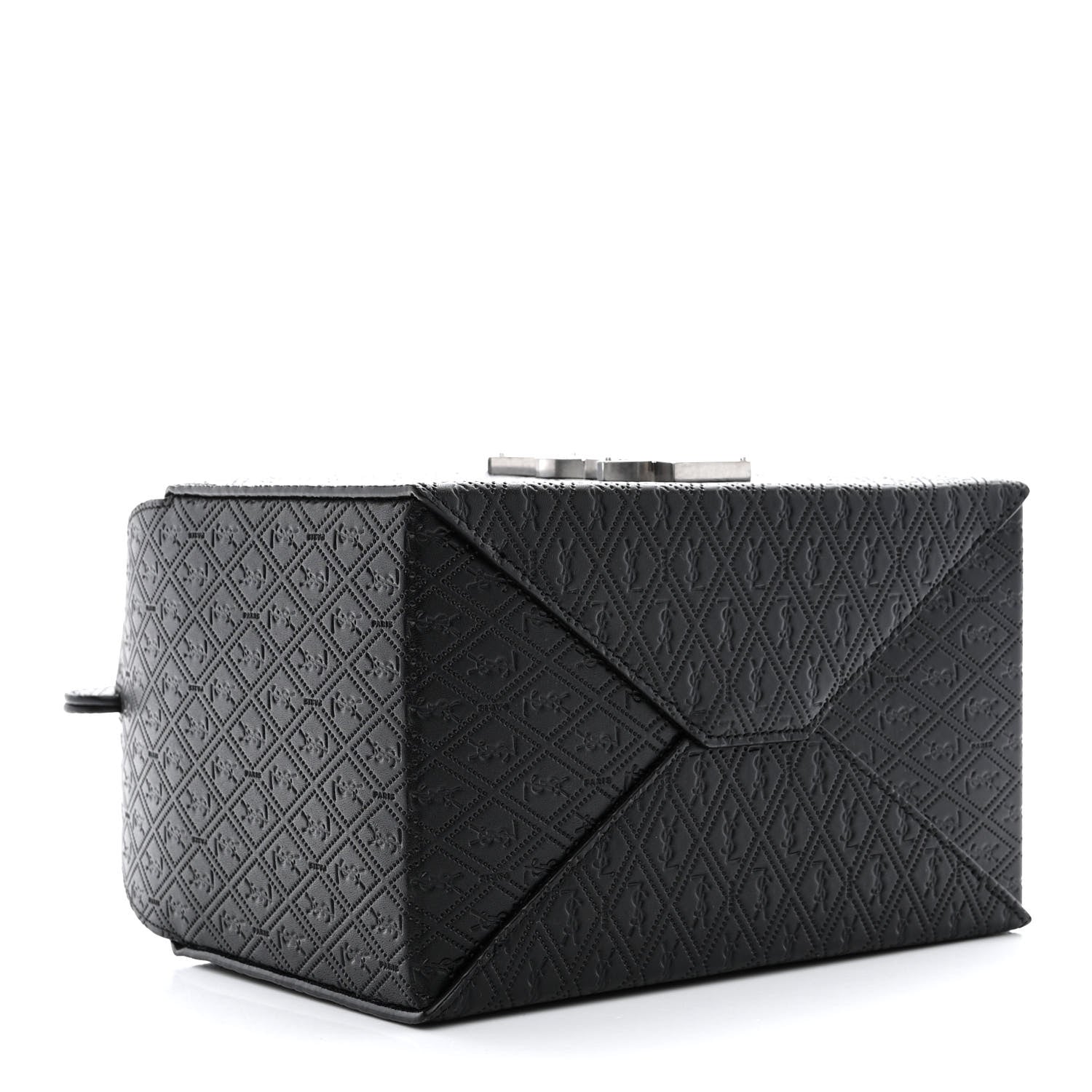 Saint Laurent Calfskin Monogram Take Away Box Black 4 of 10