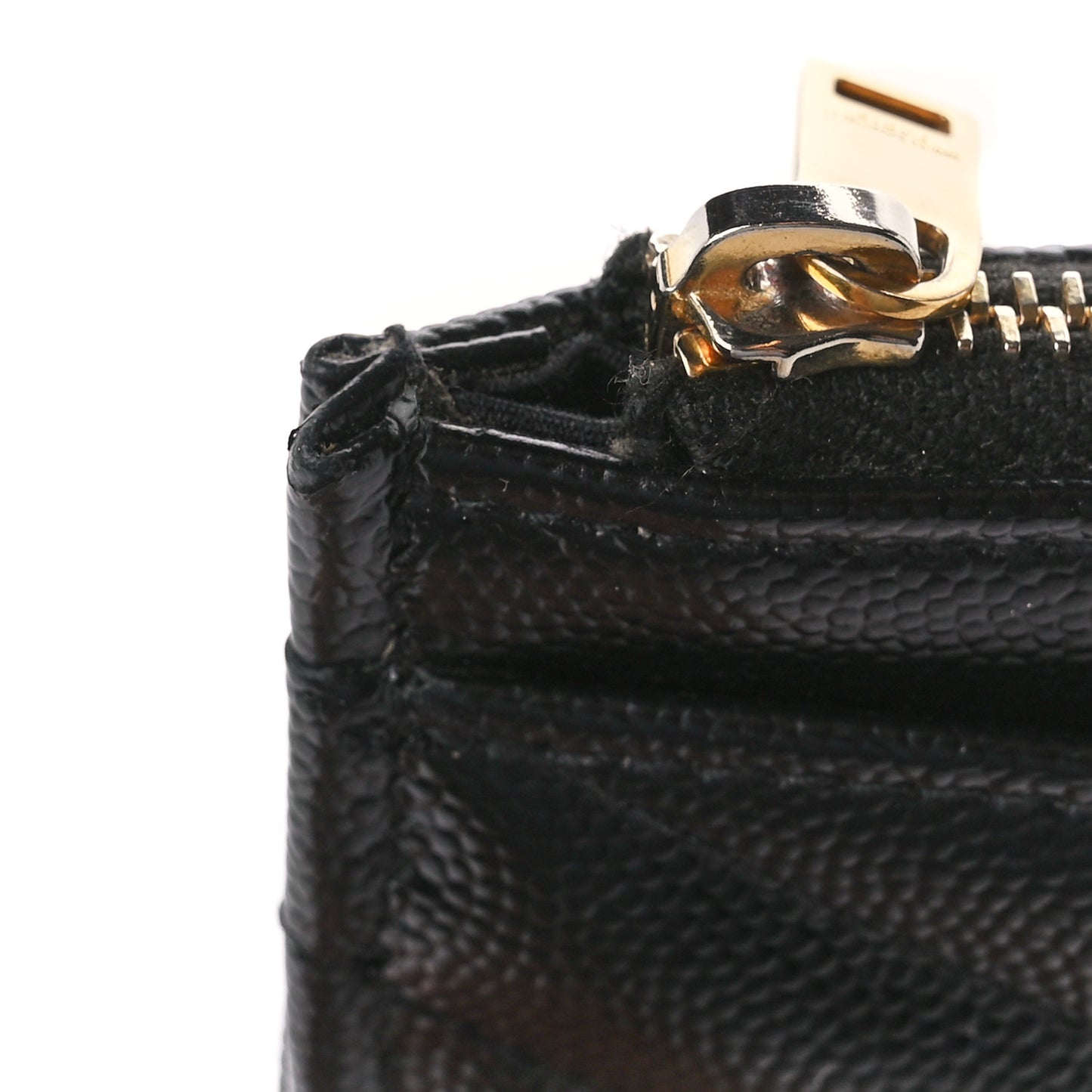 Grain De Poudre Chevron Monogram Bill Pouch Black