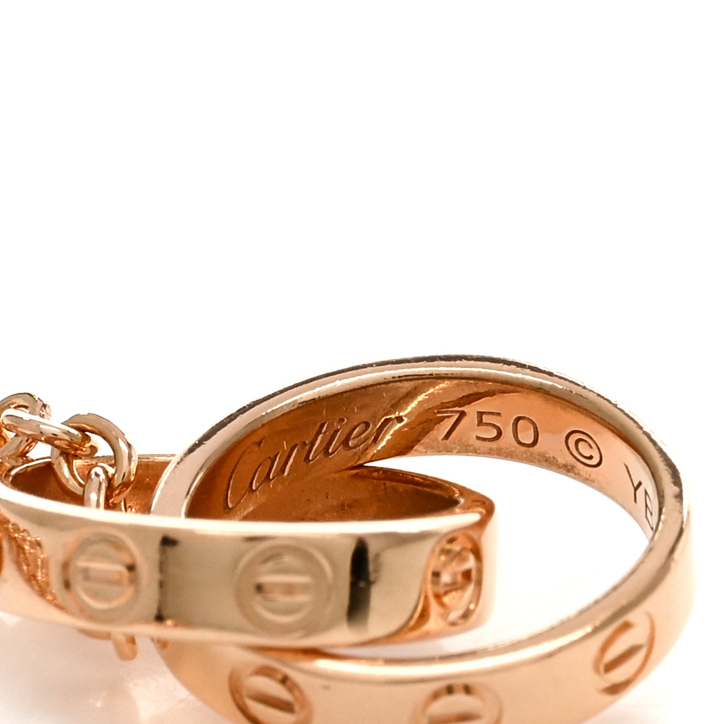 18K Pink Gold Interlocking LOVE Bracelet