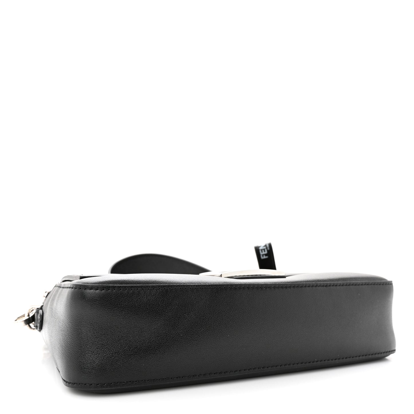 X MARC JACOBS Nappa Logo Medium Baguette Black