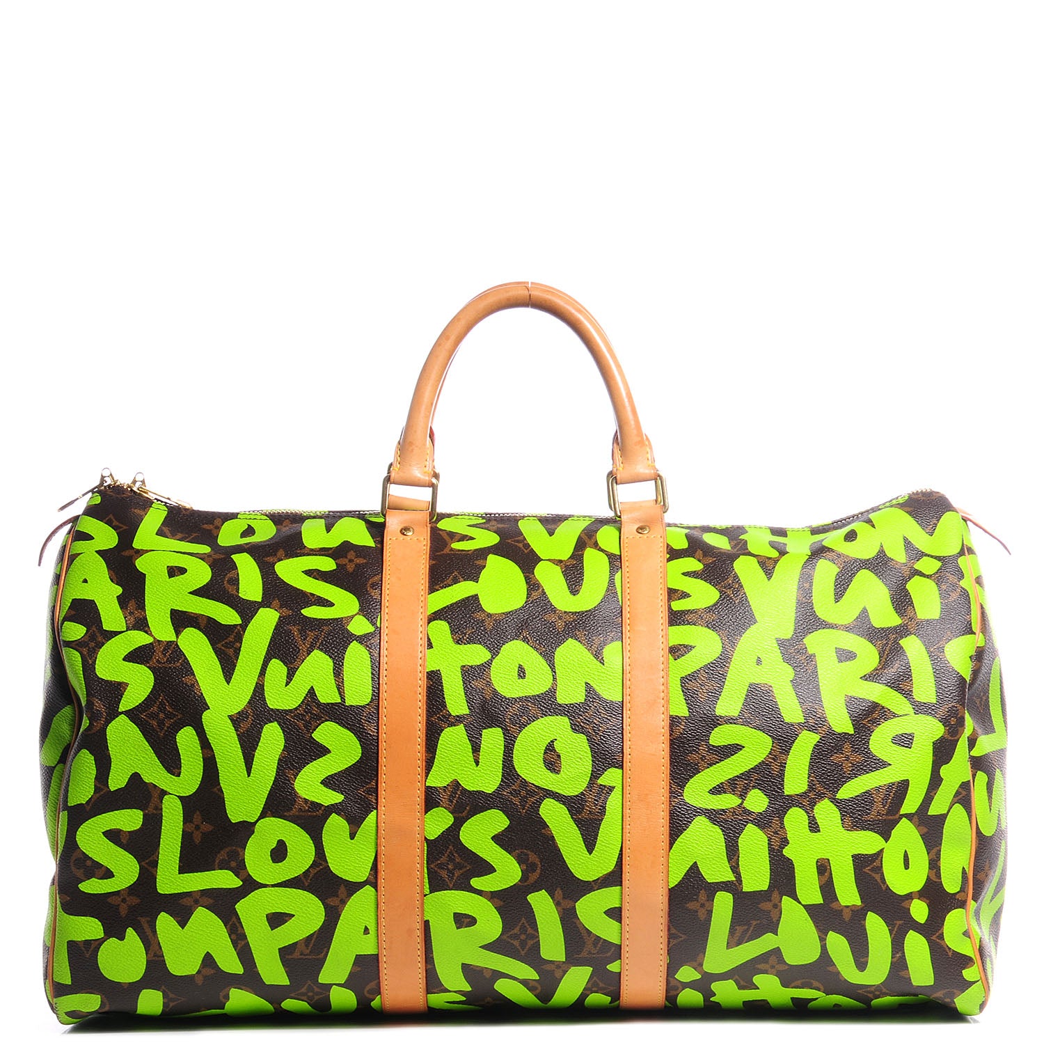 Louis Vuitton Monogram Graffiti Keepall 50 Green 85651 – FASHIONPHILE