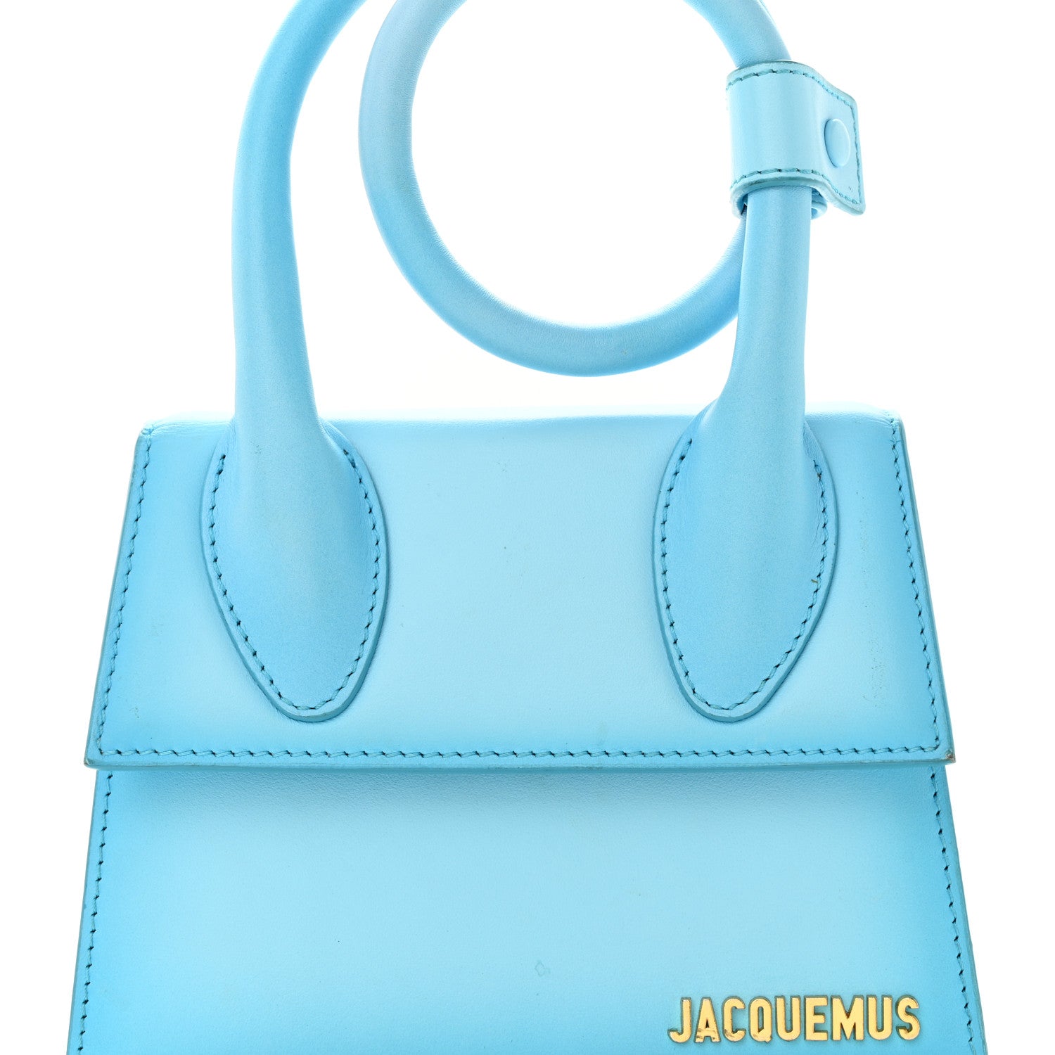 Jacquemus Smooth Calfskin Le Chiquito Noeud Blue 7 of 12