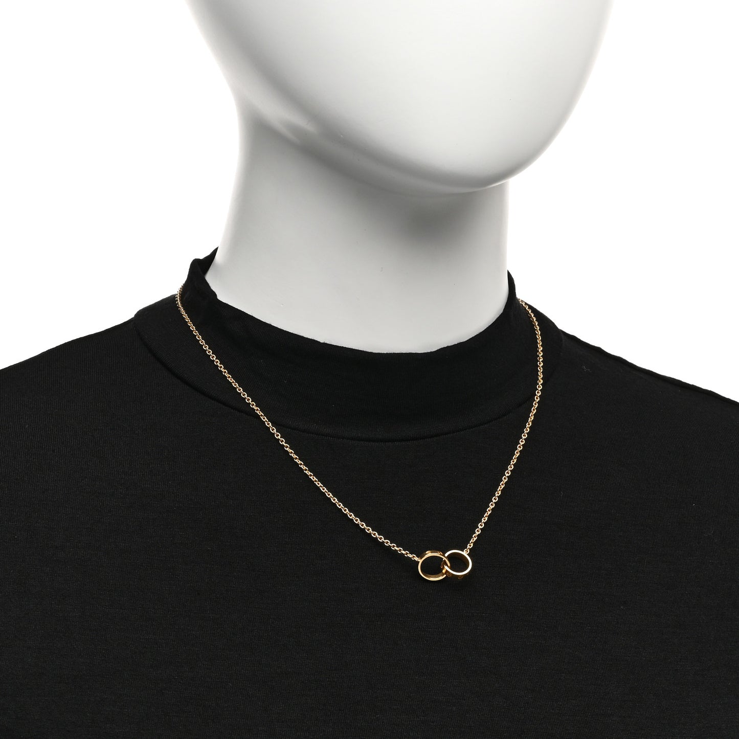 18K Yellow Gold Interlocking LOVE Necklace