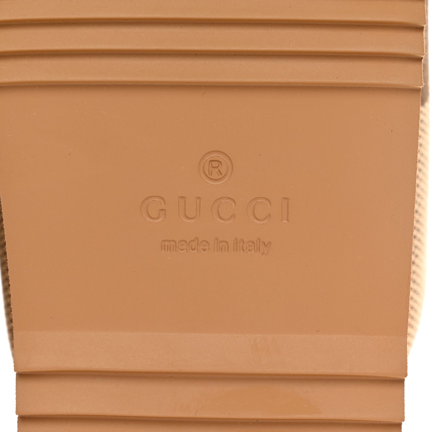 Monogram Jumbo GG Nappa Samoa Platform 40mm Slide Sandals 39 Camel Ebony New Acero