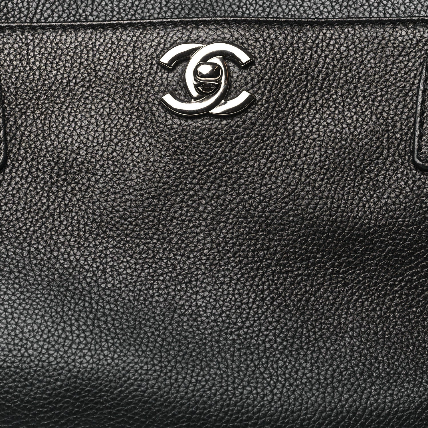 Chanel Calfskin Cerf Executive Shopper Tote Black 9 of 12