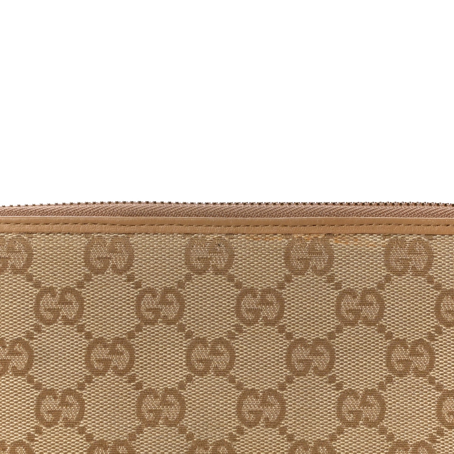 Calfskin Monogram Zip Around Wallet Tan