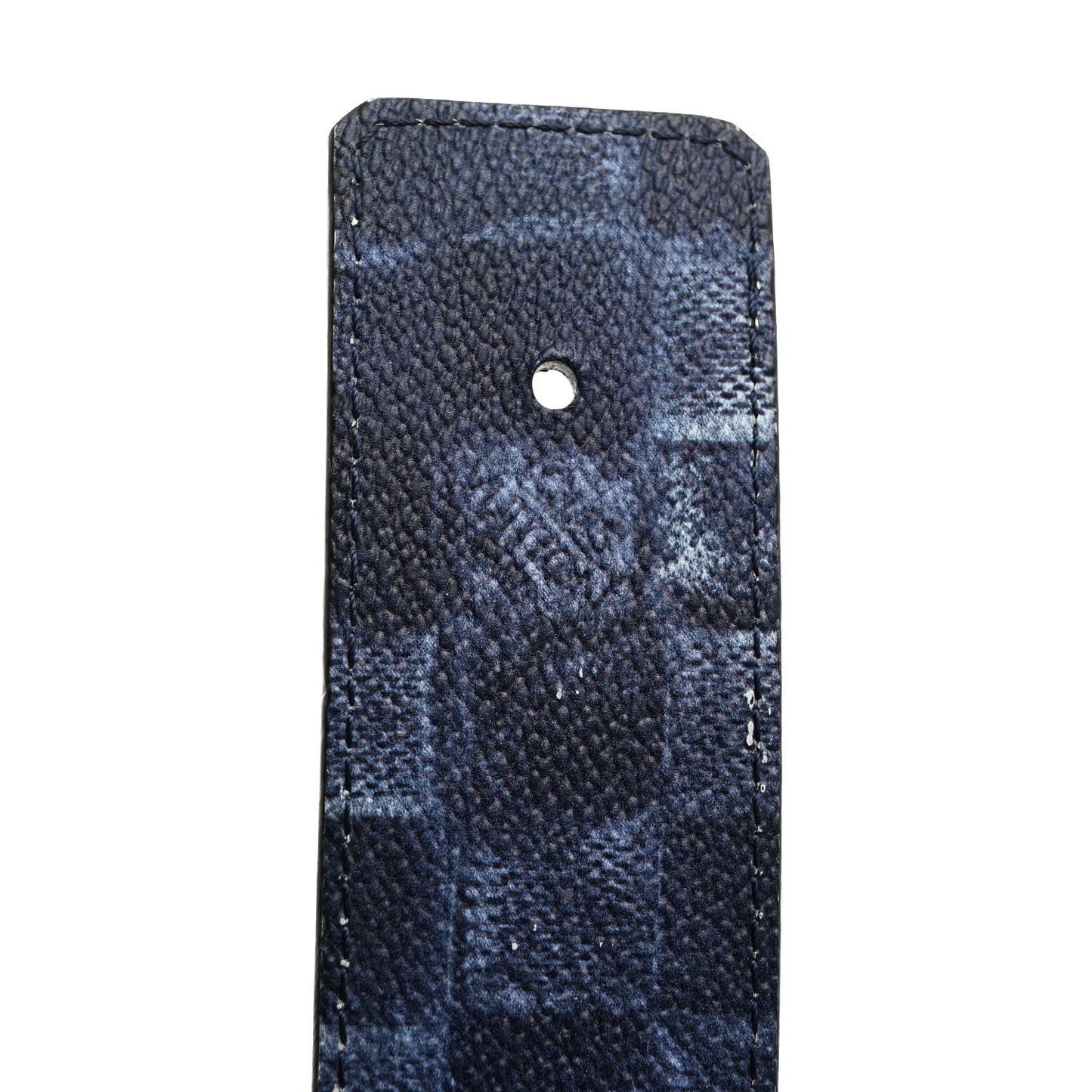 Damier Salt 40mm LV Initiales Reversible Belt 90 36 Blue