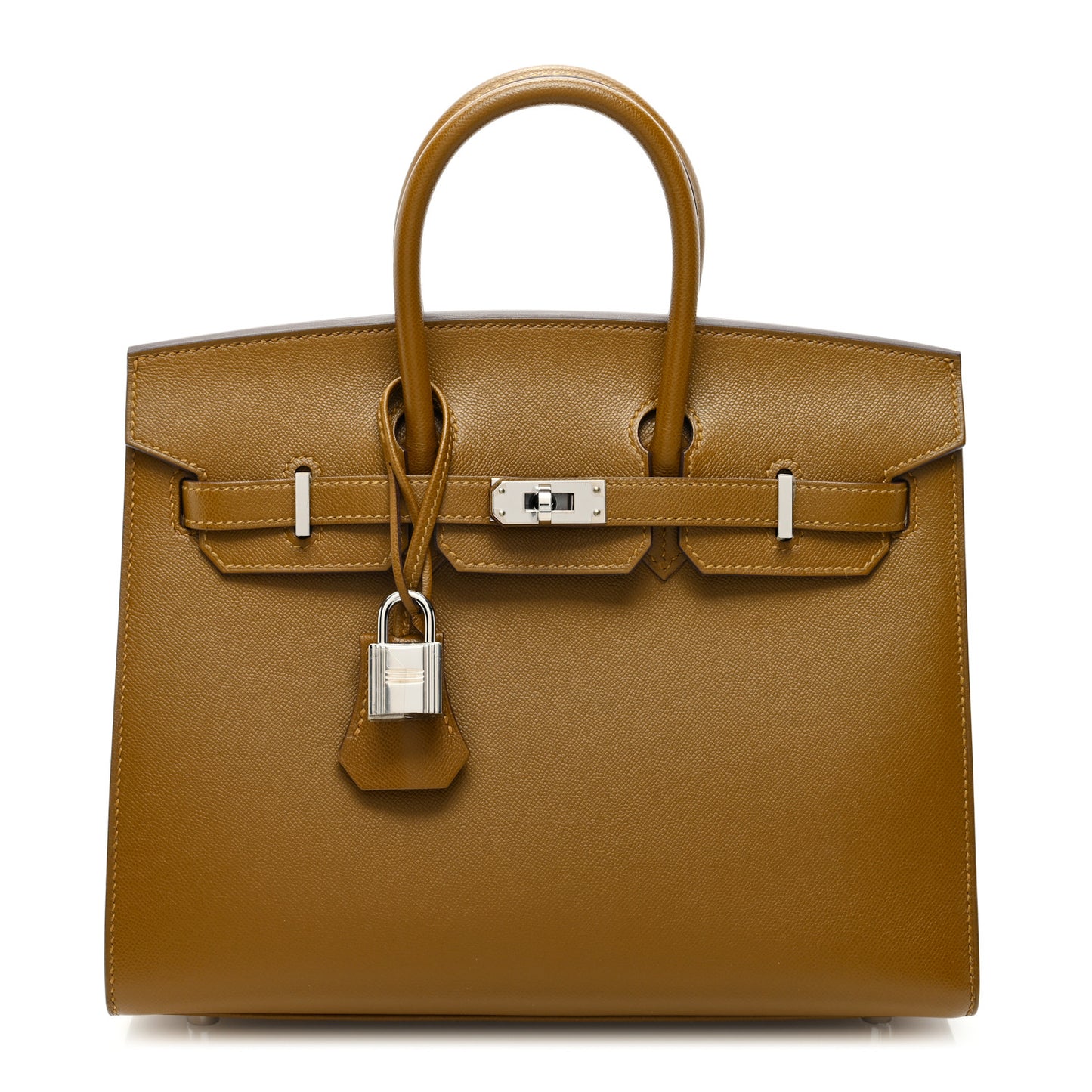 Madame Calfskin Birkin Sellier 25 Bronze Dore