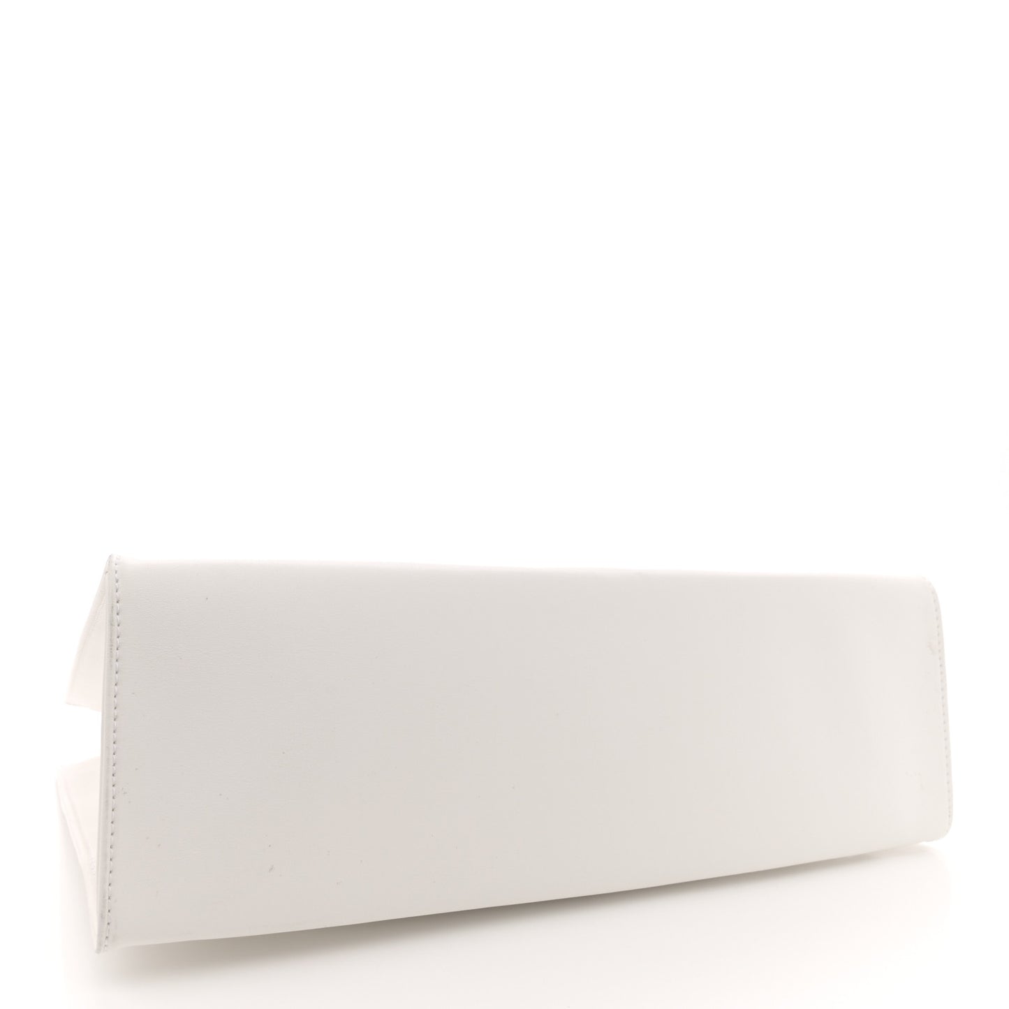 Vegan Leather Medium Shopping Bag White